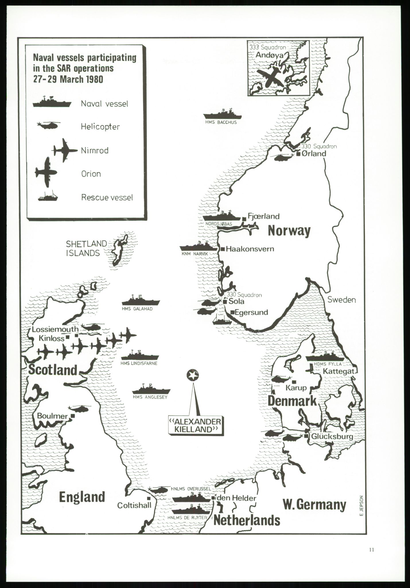 Justisdepartementet, Granskningskommisjonen ved Alexander Kielland-ulykken 27.3.1980, AV/RA-S-1165/D/L0017: P Hjelpefartøy (Doku.liste + P1-P6 av 6)/Q Hovedredningssentralen (Q0-Q27 av 27), 1980-1981, p. 53