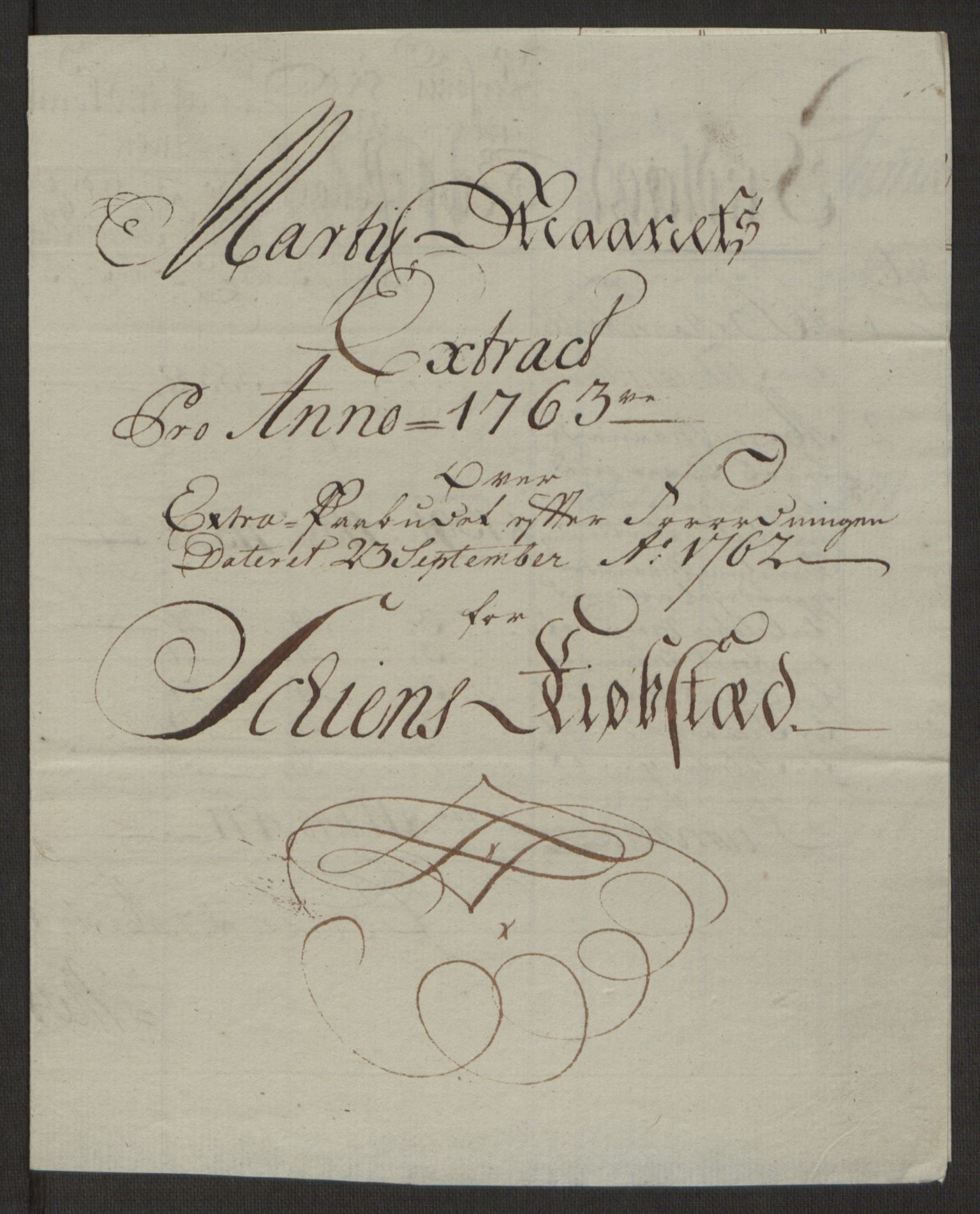 Rentekammeret inntil 1814, Reviderte regnskaper, Byregnskaper, AV/RA-EA-4066/R/Rj/L0198/0001: [J4] Kontribusjonsregnskap / Ekstraskatt, 1762-1768, p. 120