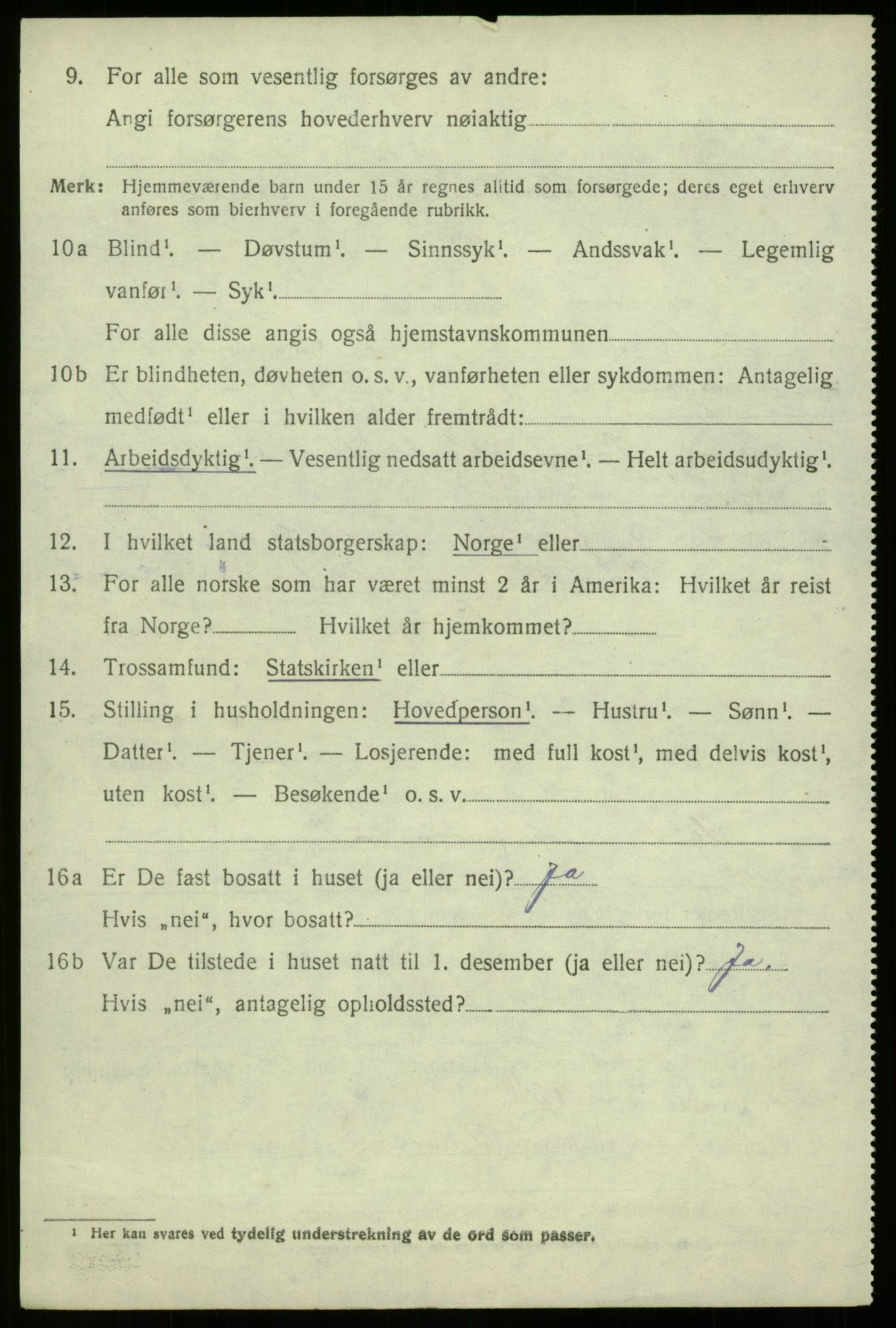 SAB, 1920 census for Davik, 1920, p. 6372