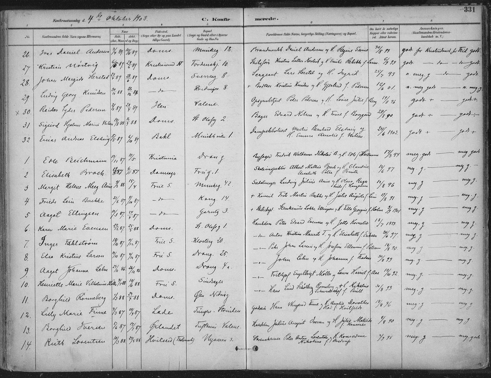 Ministerialprotokoller, klokkerbøker og fødselsregistre - Sør-Trøndelag, SAT/A-1456/601/L0062: Parish register (official) no. 601A30, 1891-1911, p. 331