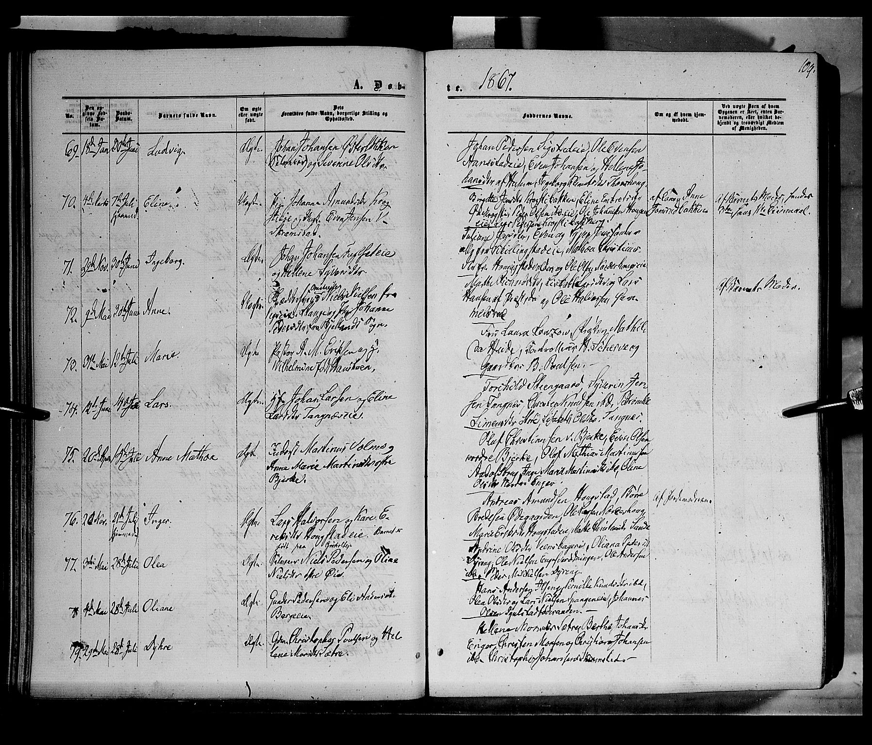 Løten prestekontor, SAH/PREST-022/K/Ka/L0008: Parish register (official) no. 8, 1860-1877, p. 109