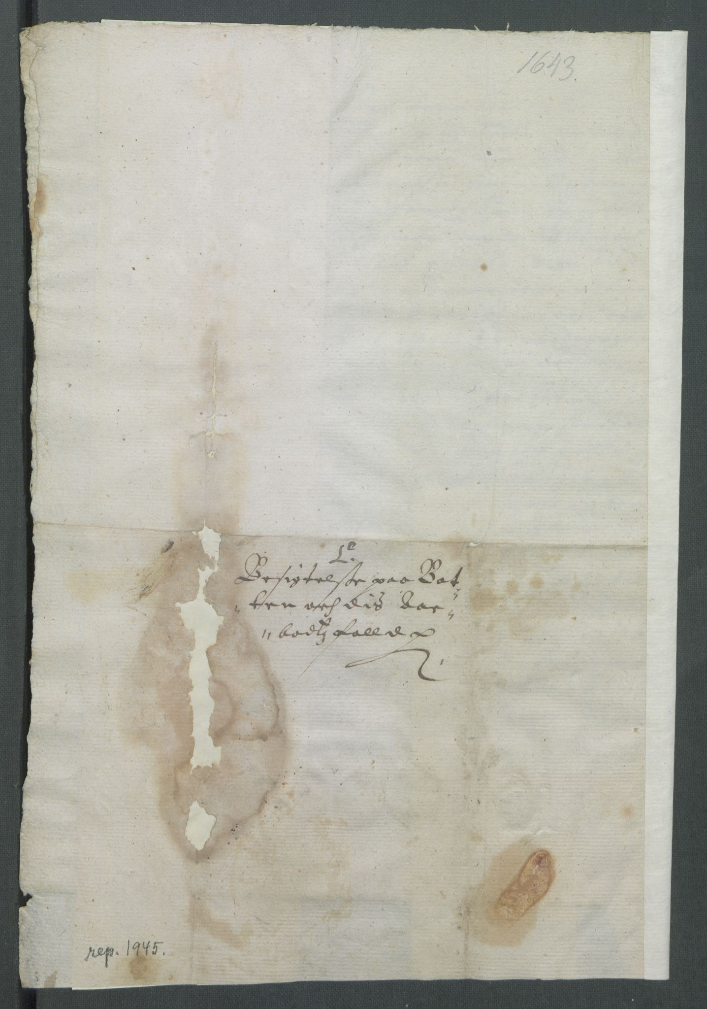 Riksarkivets diplomsamling, RA/EA-5965/F02/L0157: Dokumenter, 1643, p. 59