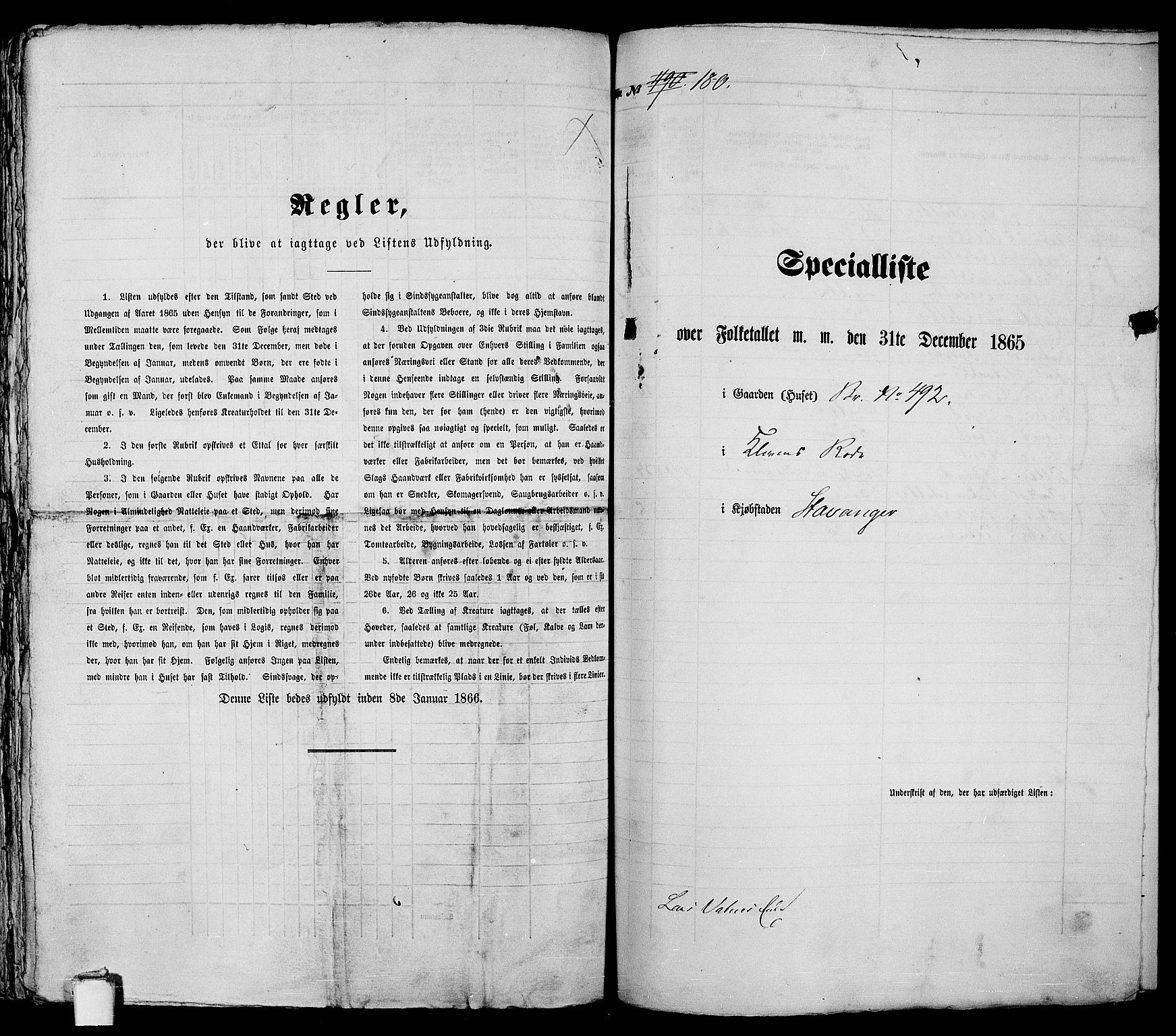 RA, 1865 census for Stavanger, 1865, p. 384