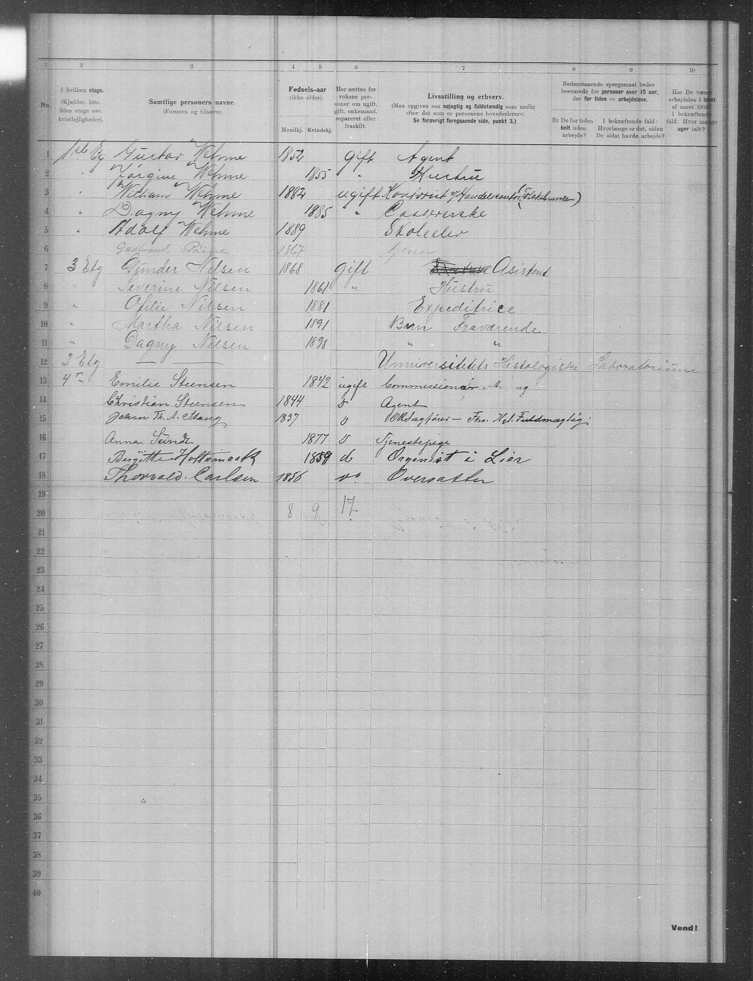 OBA, Municipal Census 1902 for Kristiania, 1902, p. 16099