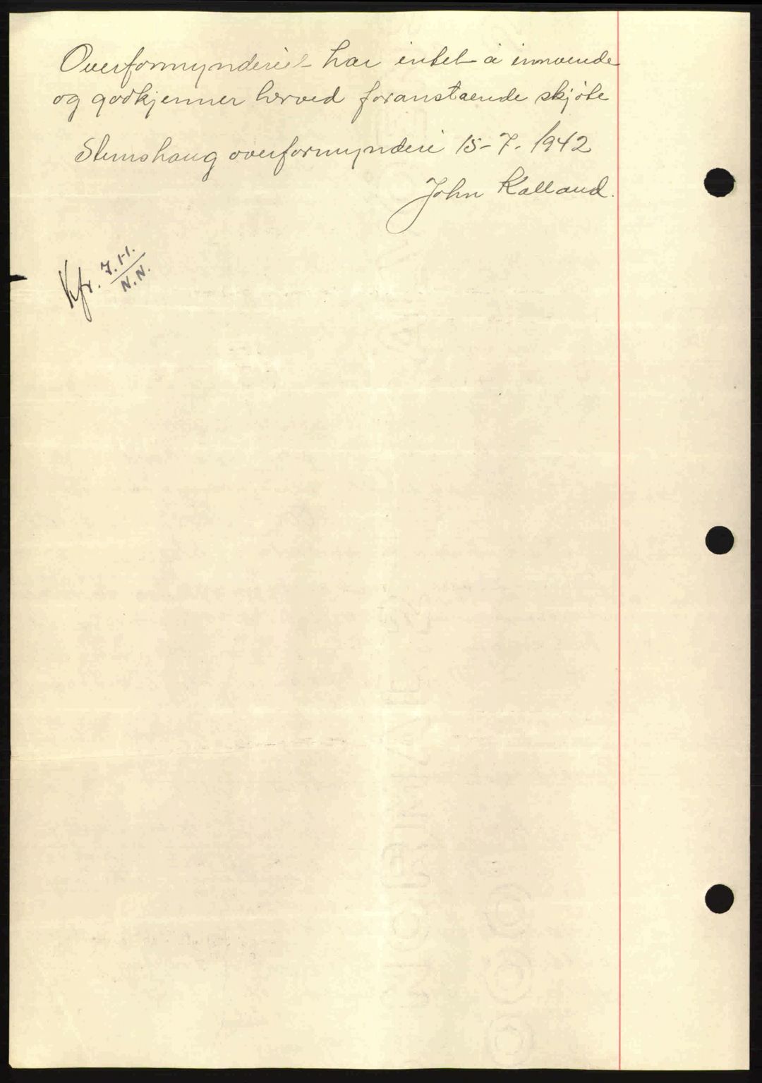 Nordmøre sorenskriveri, AV/SAT-A-4132/1/2/2Ca: Mortgage book no. A94, 1942-1943, Diary no: : 2979/1942