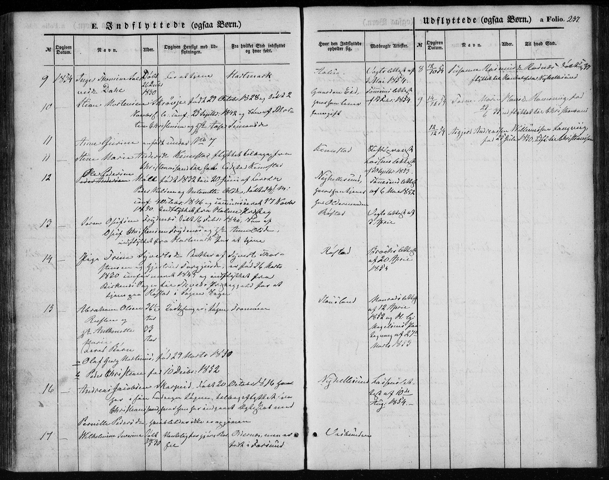 Søgne sokneprestkontor, SAK/1111-0037/F/Fa/Fab/L0010: Parish register (official) no. A 10, 1853-1869, p. 237