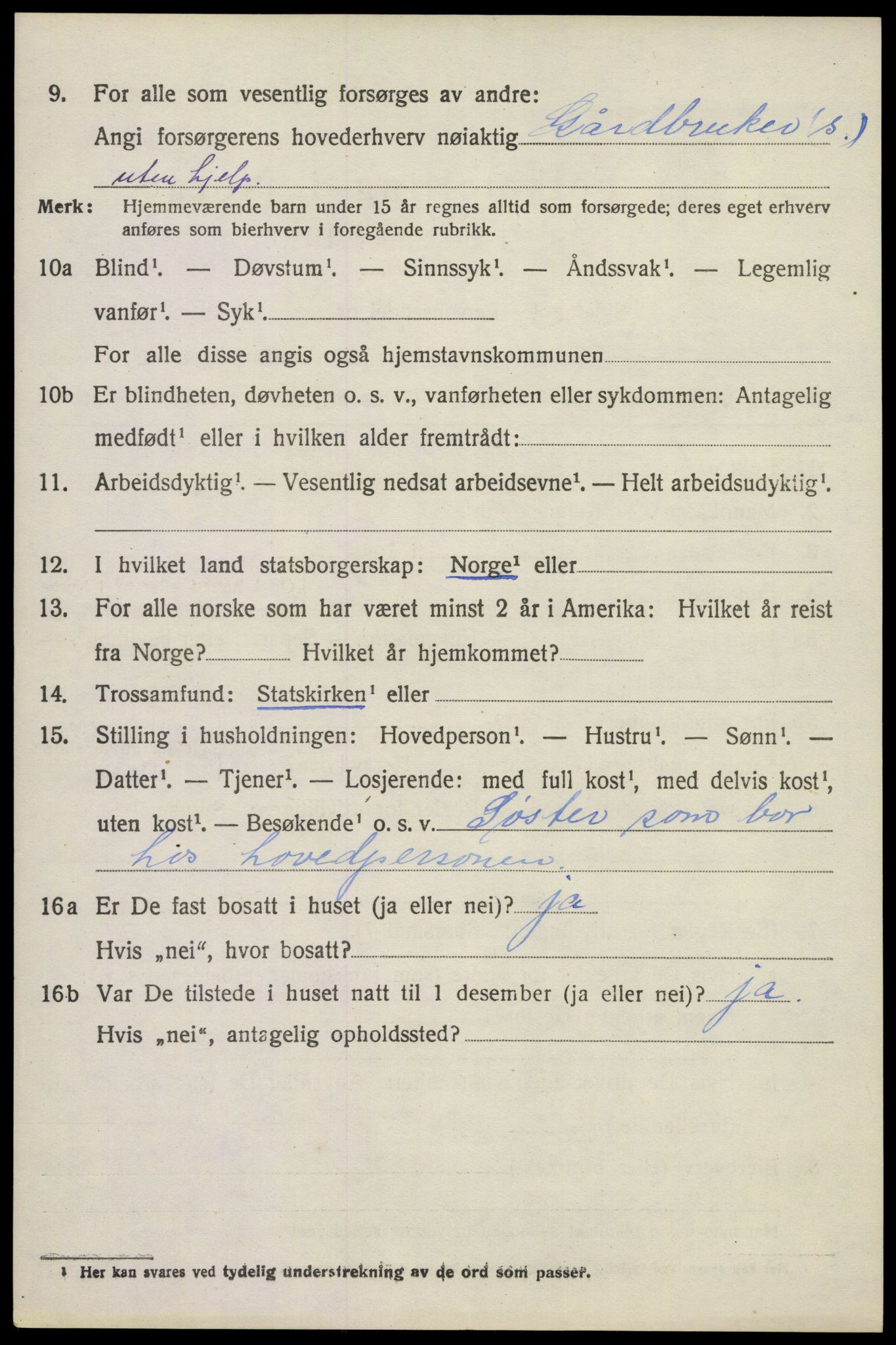 SAKO, 1920 census for Lardal, 1920, p. 2004