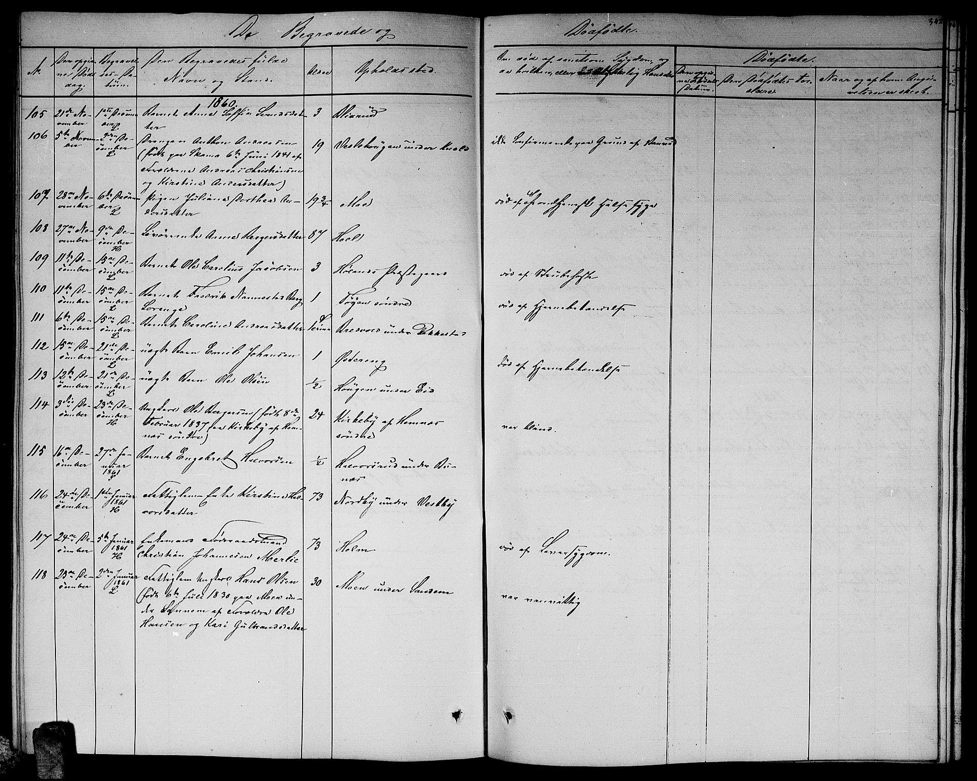 Høland prestekontor Kirkebøker, SAO/A-10346a/G/Ga/L0004: Parish register (copy) no. I 4, 1854-1862, p. 342