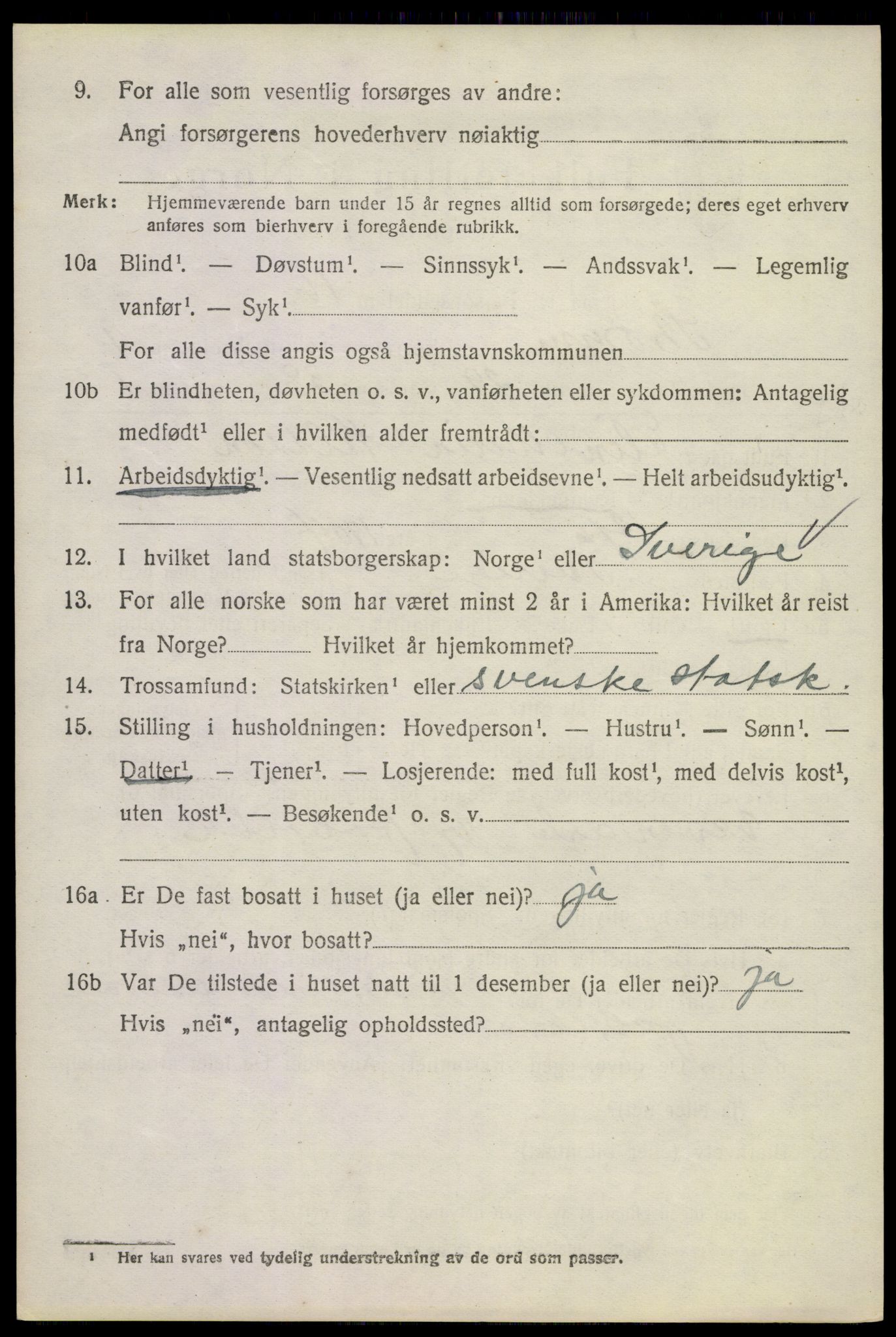 SAKO, 1920 census for Strømm, 1920, p. 3458