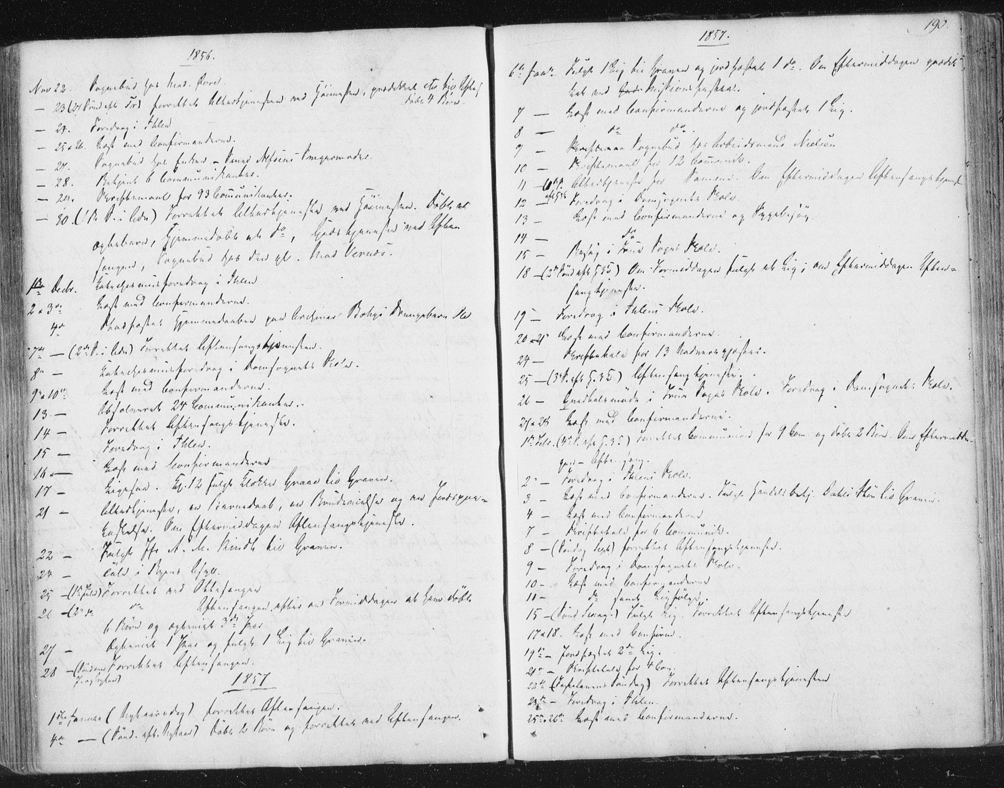 Ministerialprotokoller, klokkerbøker og fødselsregistre - Sør-Trøndelag, SAT/A-1456/602/L0127: Curate's parish register no. 602B01, 1821-1875, p. 190