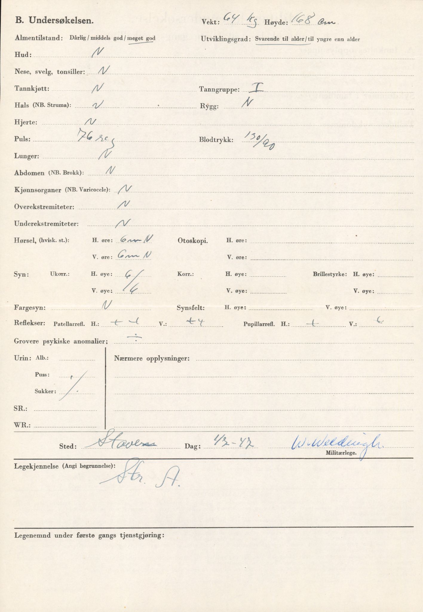 Forsvaret, Rygge hovedflystasjon, AV/RA-RAFA-2298/P/Pd/L0045: Sørensen, Reidar - Aaslid, Bergfinn - f. 1916, 1916, p. 6