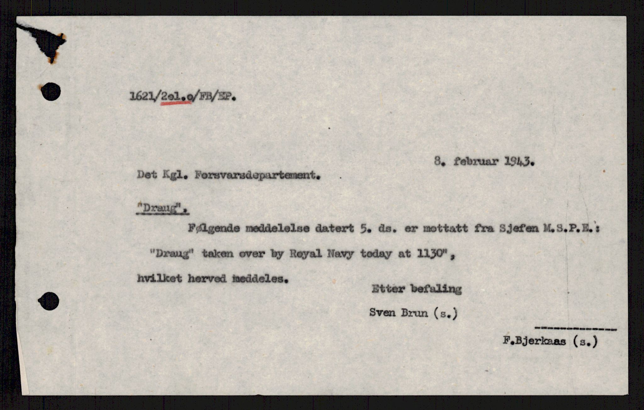 Forsvaret, Sjøforsvarets overkommando, AV/RA-RAFA-2035/D/Dc/L0193: --, 1940-1951, p. 789