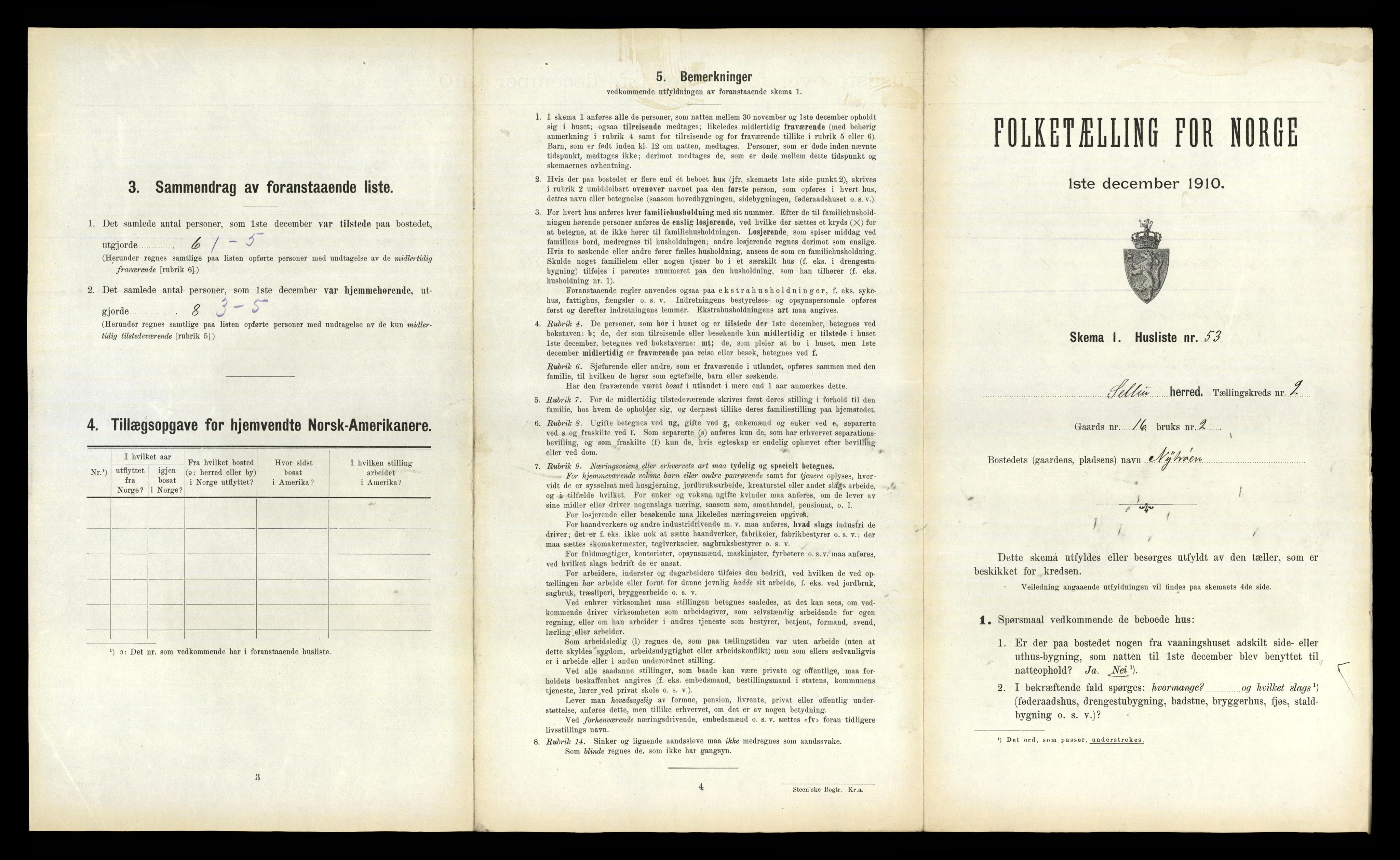 RA, 1910 census for Selbu, 1910, p. 192