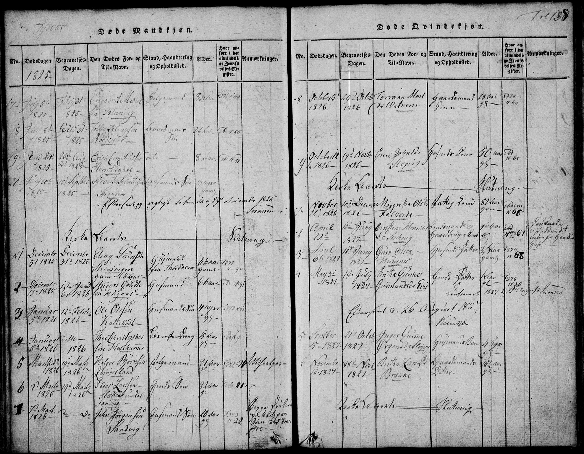 Skjold sokneprestkontor, SAST/A-101847/H/Ha/Hab/L0002: Parish register (copy) no. B 2 /1, 1815-1830, p. 138