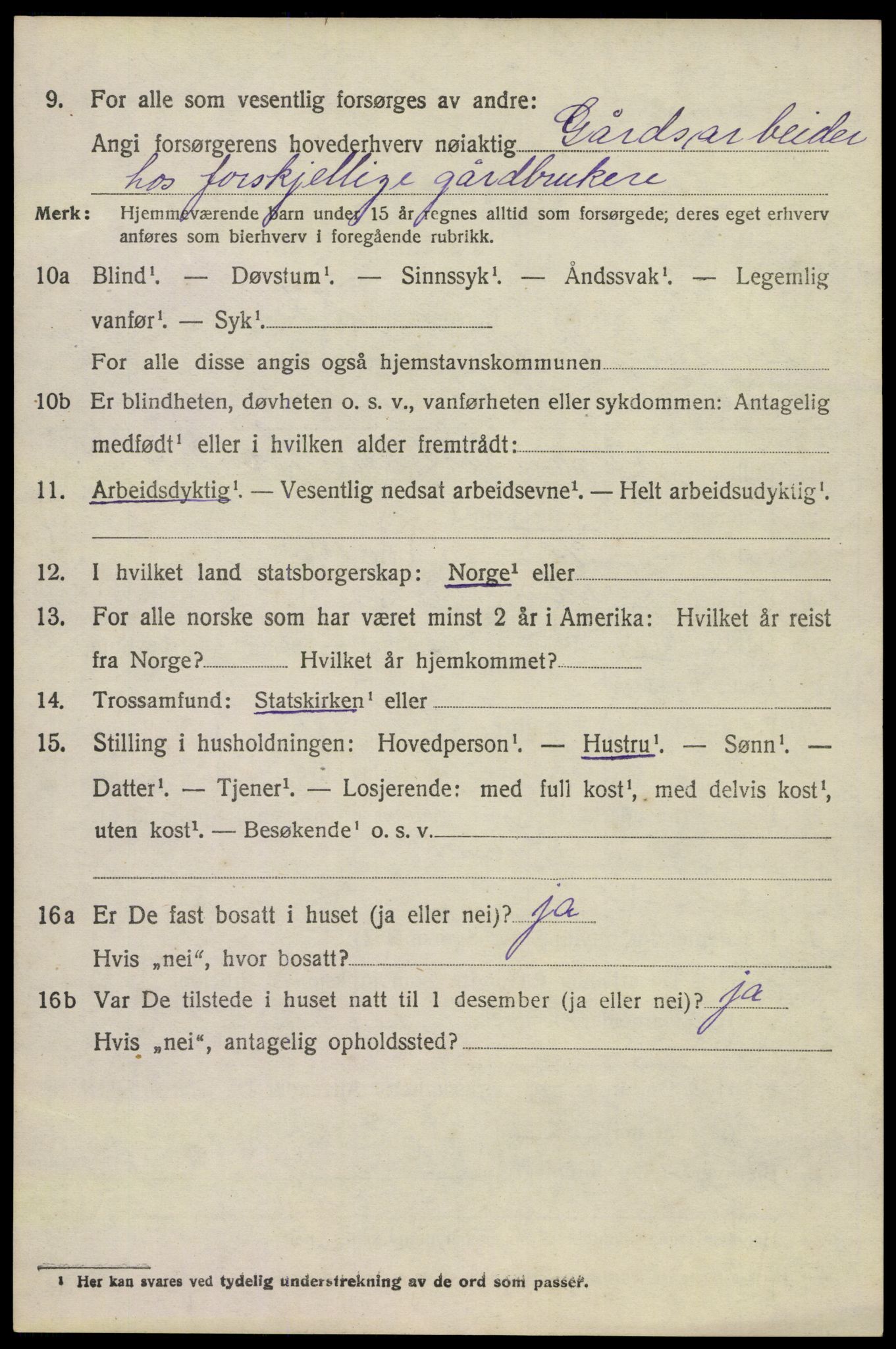 SAKO, 1920 census for Lardal, 1920, p. 2142