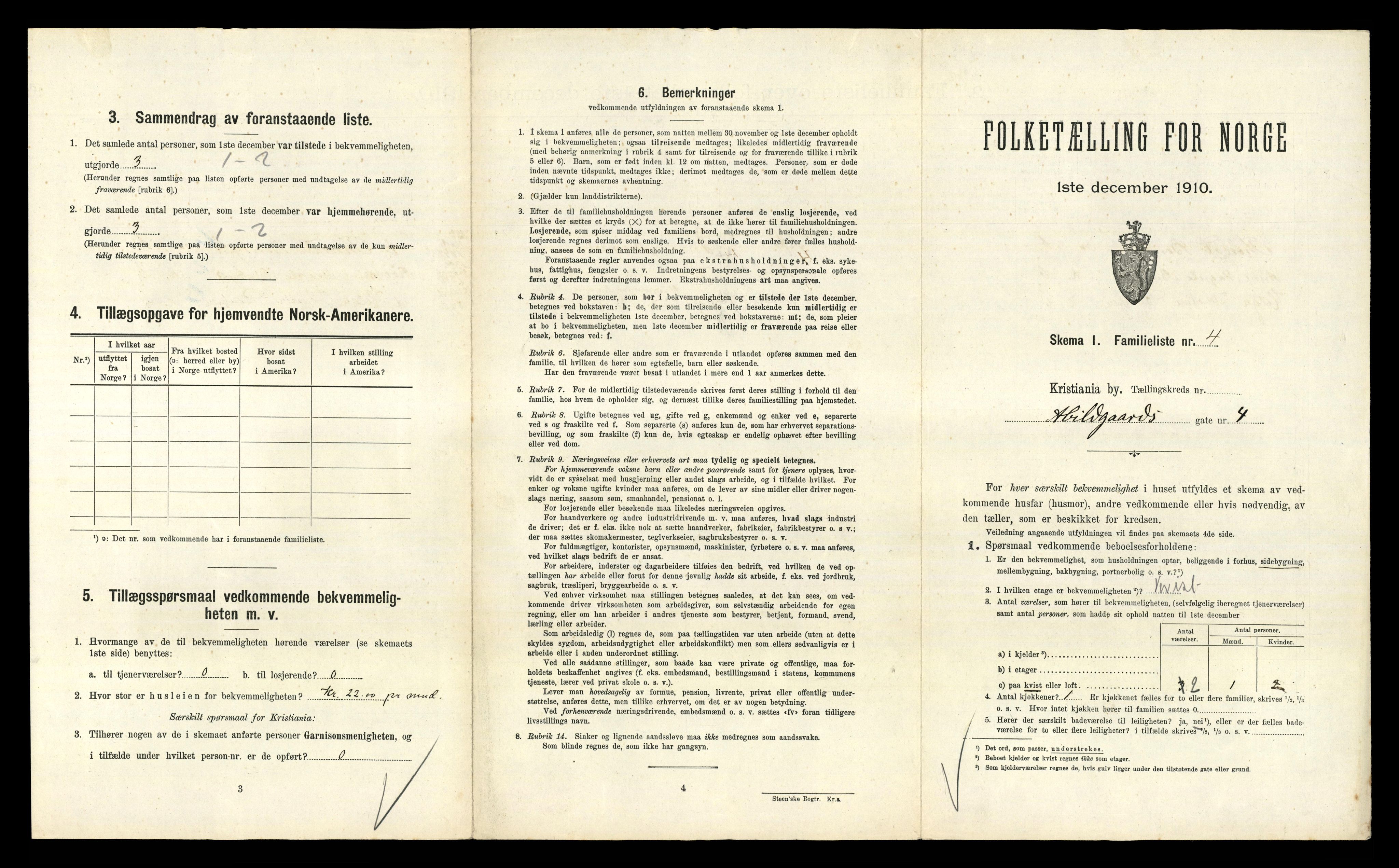 RA, 1910 census for Kristiania, 1910, p. 2105