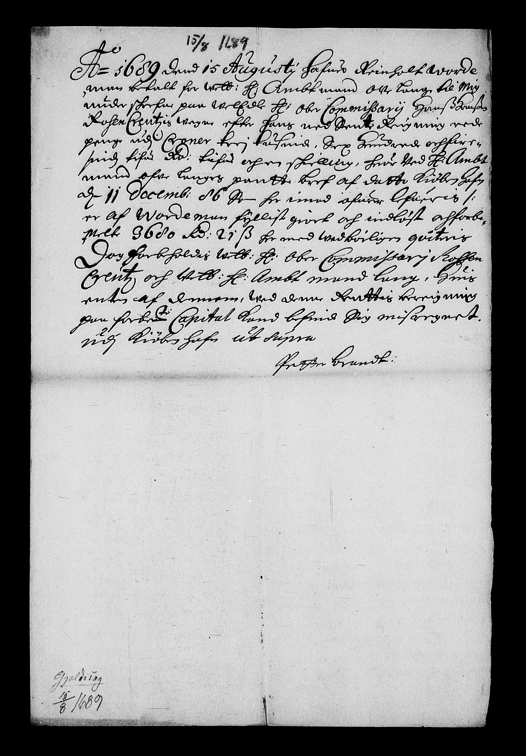 Stattholderembetet 1572-1771, AV/RA-EA-2870/Af/L0004: Avskrifter av vedlegg til originale supplikker, nummerert i samsvar med supplikkbøkene, 1691-1694, p. 276