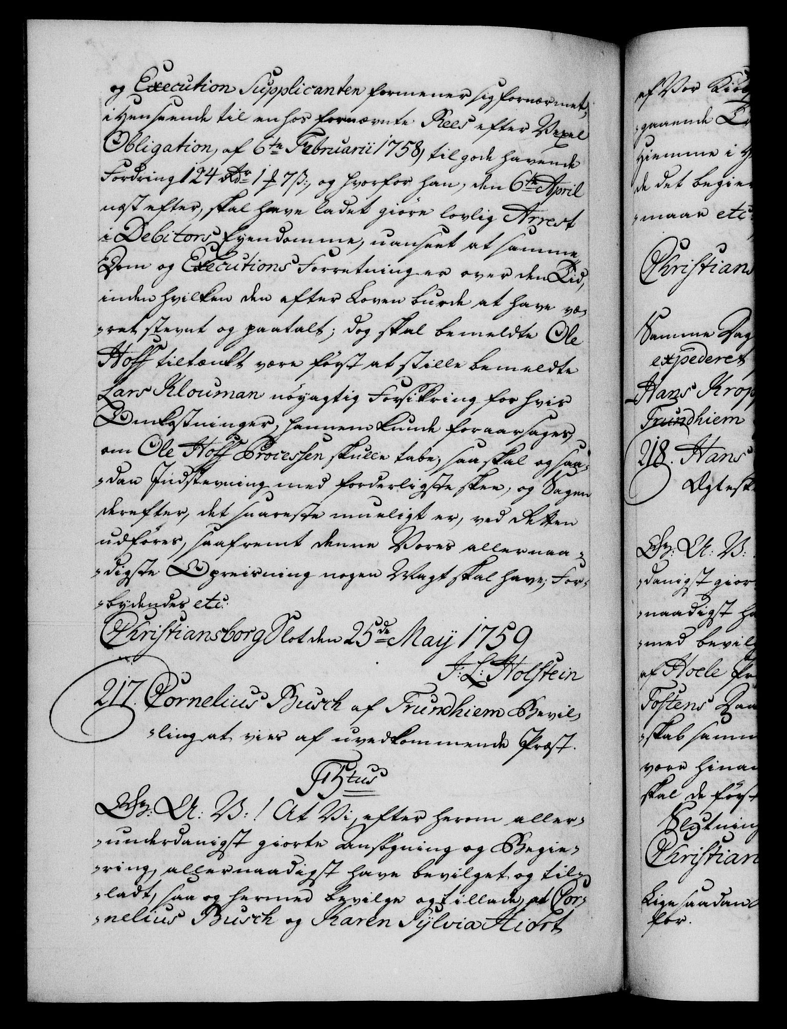 Danske Kanselli 1572-1799, RA/EA-3023/F/Fc/Fca/Fcaa/L0040: Norske registre, 1757-1759, p. 664b