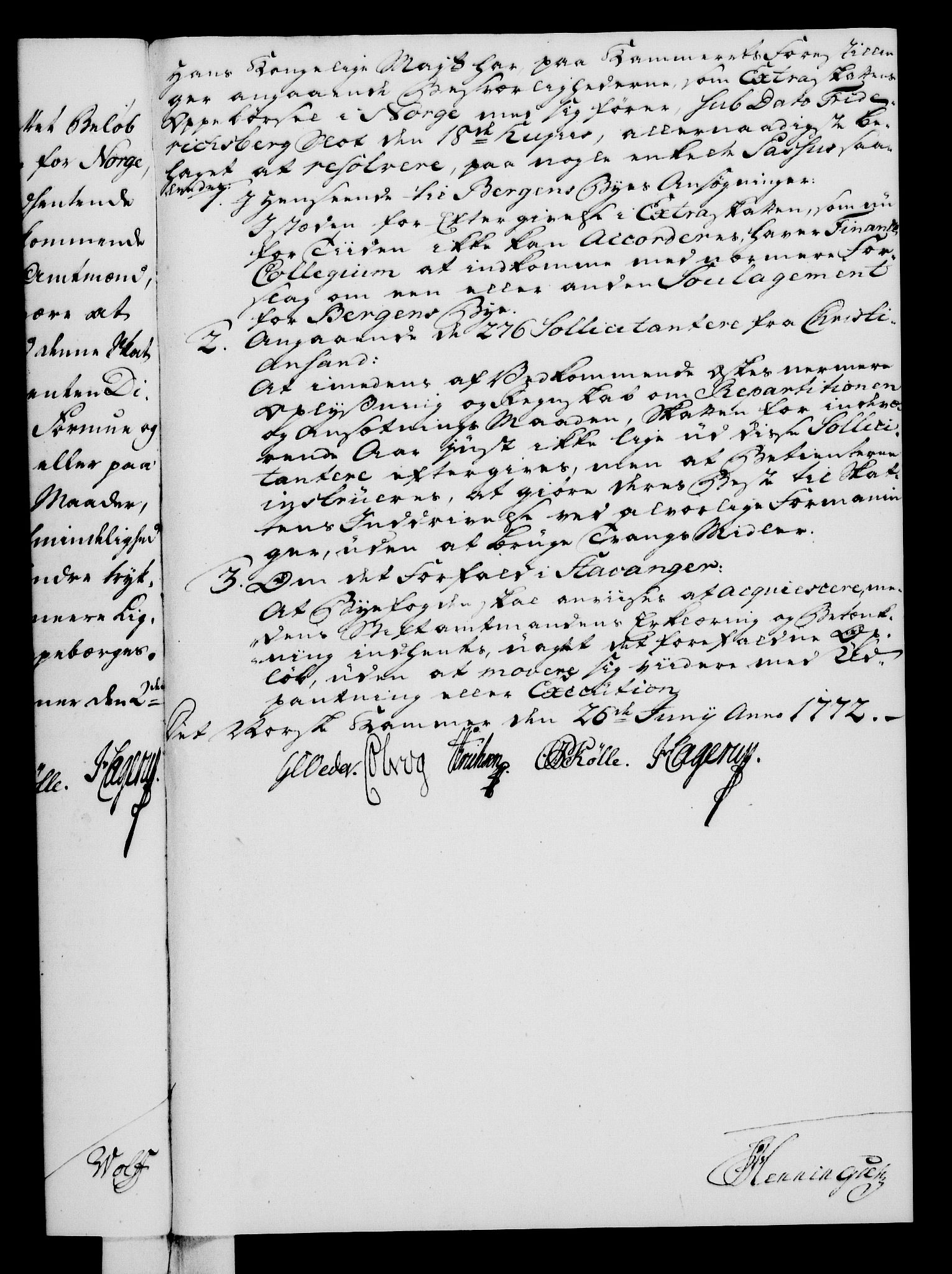 Rentekammeret, Kammerkanselliet, RA/EA-3111/G/Gf/Gfa/L0054: Norsk relasjons- og resolusjonsprotokoll (merket RK 52.54), 1771-1772, p. 488