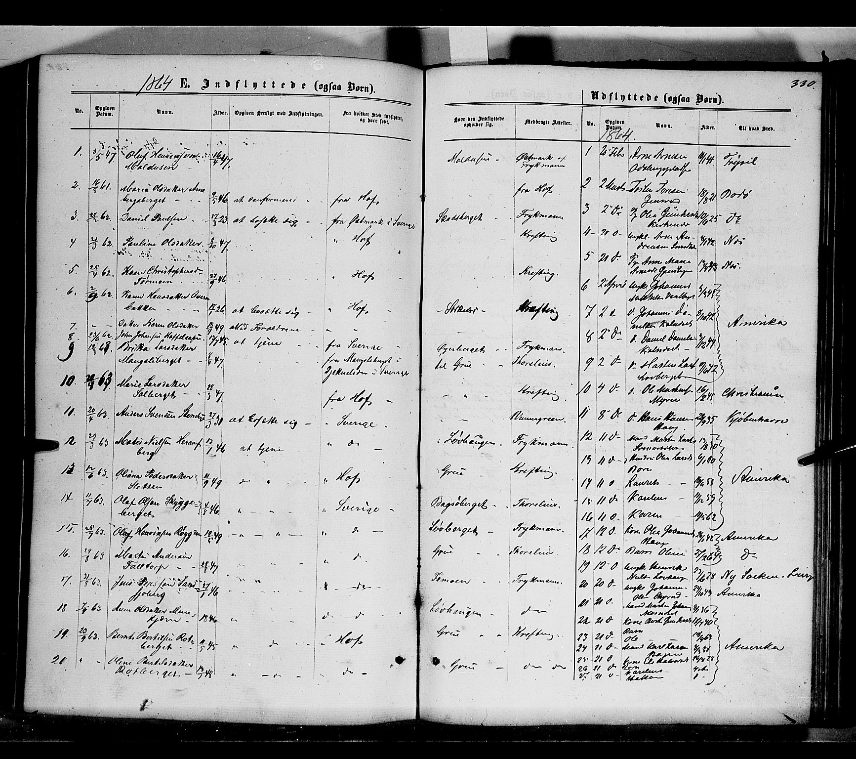 Grue prestekontor, SAH/PREST-036/H/Ha/Haa/L0010: Parish register (official) no. 10, 1864-1873, p. 330