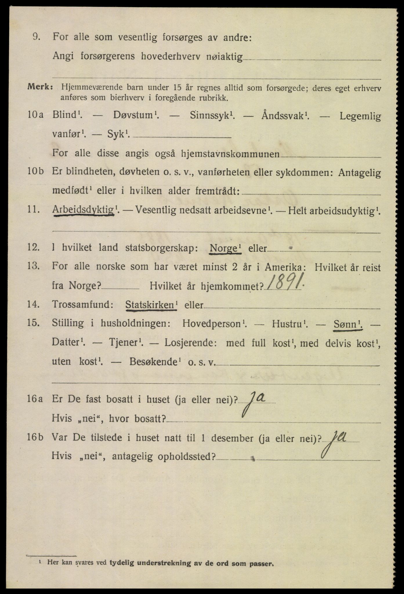 SAK, 1920 census for Mandal, 1920, p. 4758
