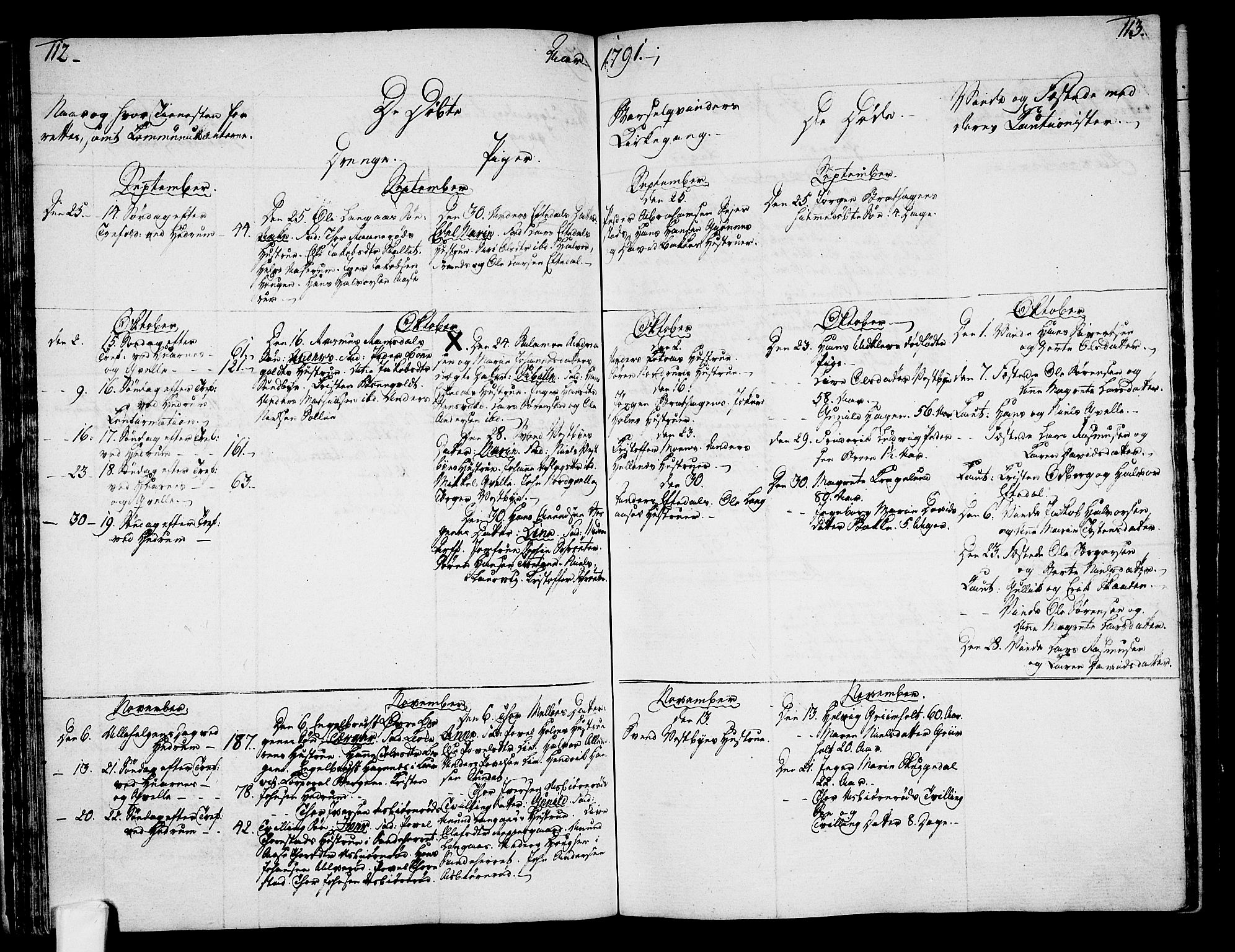 Hedrum kirkebøker, AV/SAKO-A-344/F/Fa/L0002: Parish register (official) no. I 2, 1785-1807, p. 112-113