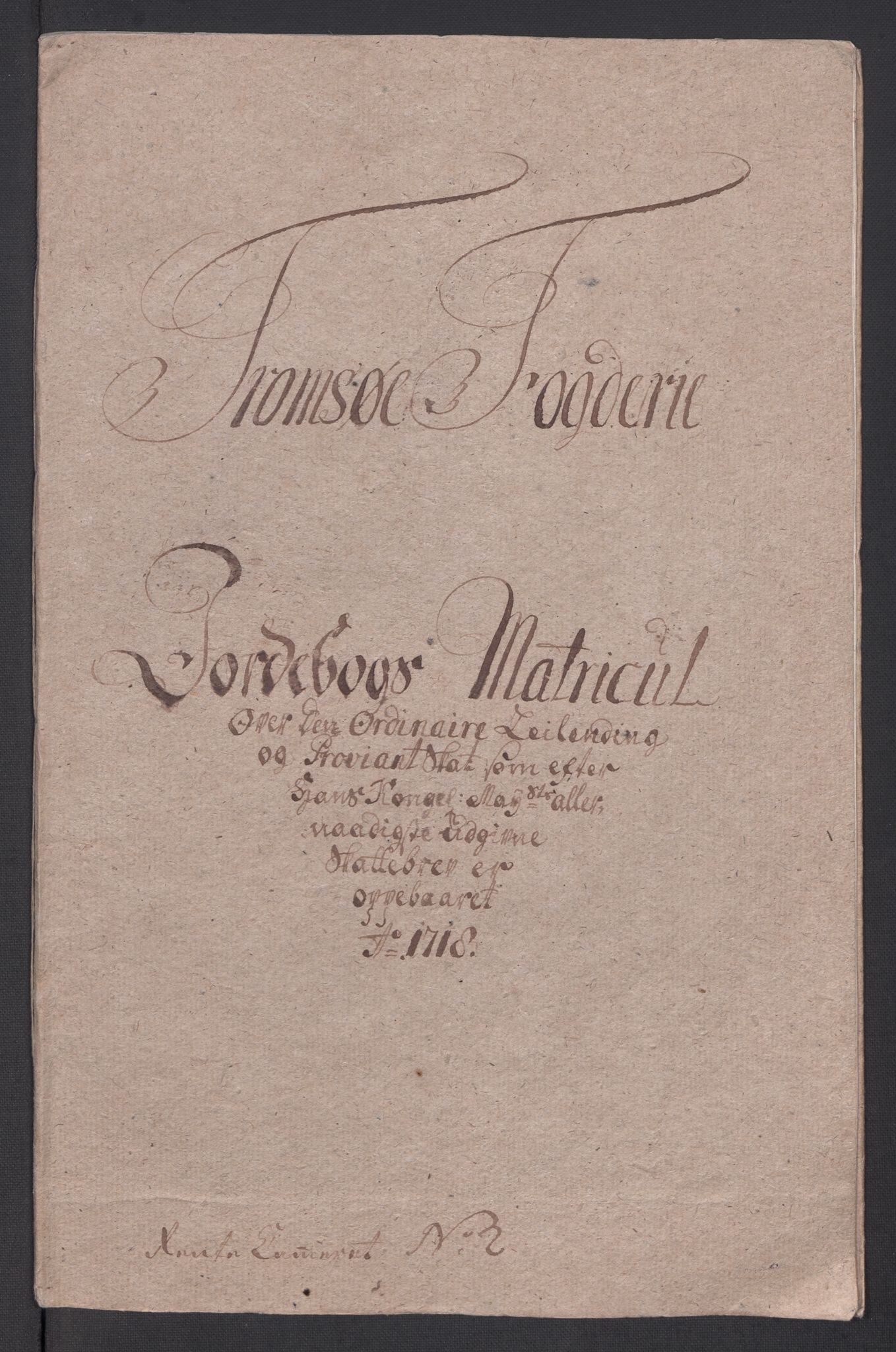 Rentekammeret inntil 1814, Reviderte regnskaper, Fogderegnskap, RA/EA-4092/R68/L4764: Fogderegnskap Senja og Troms, 1718, p. 51