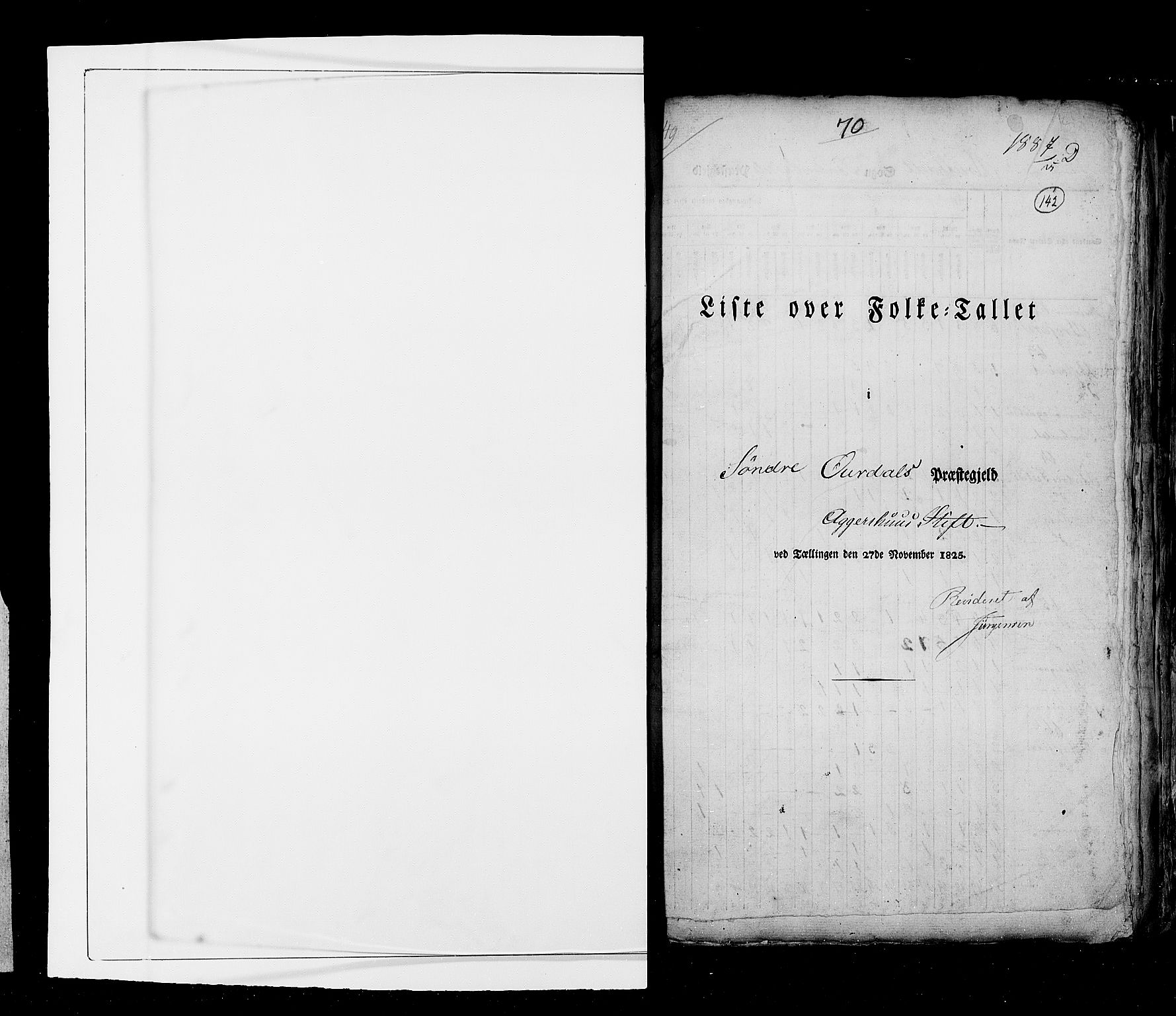RA, Census 1825, vol. 6: Kristians amt, 1825, p. 142