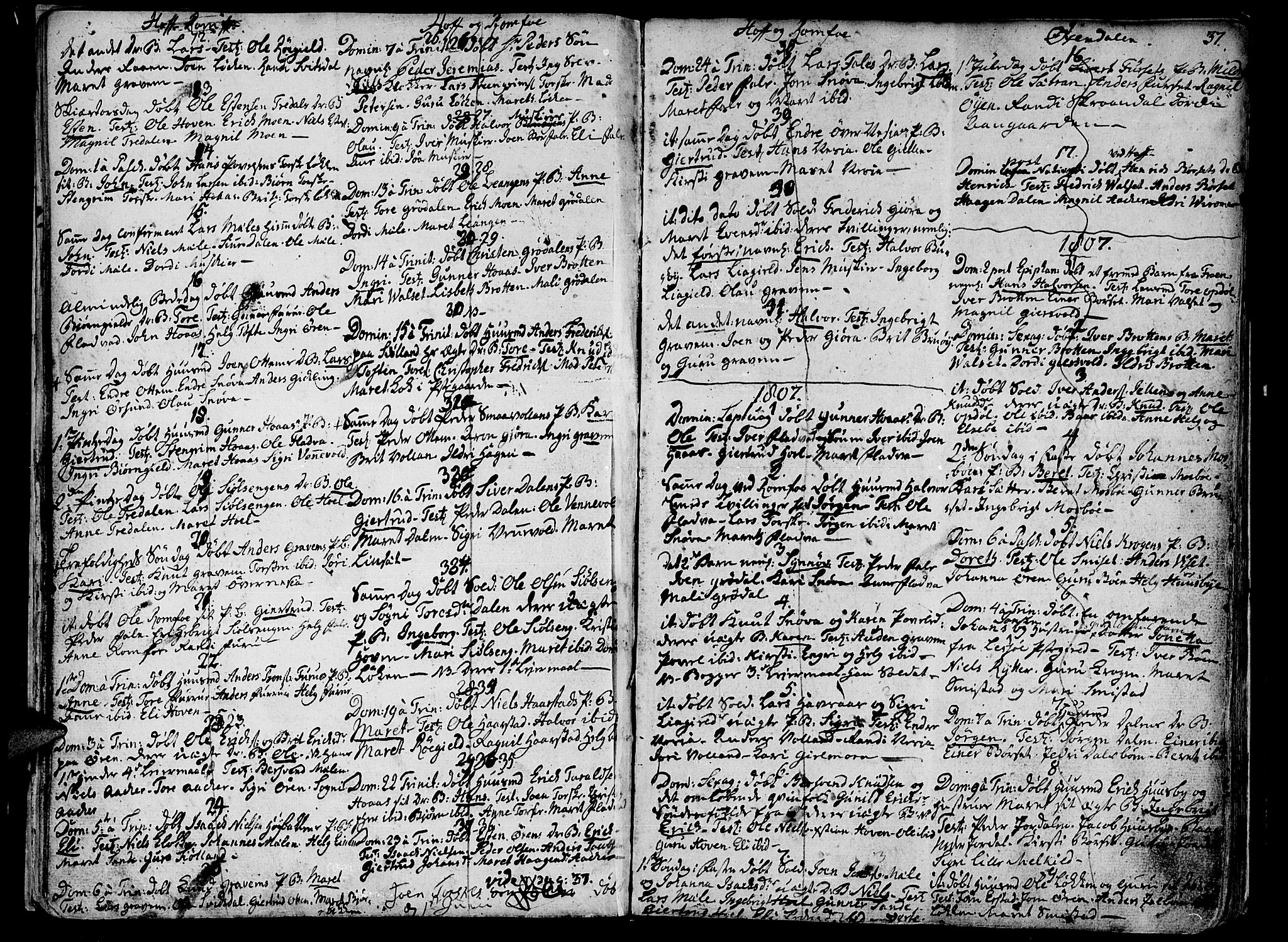 Ministerialprotokoller, klokkerbøker og fødselsregistre - Møre og Romsdal, SAT/A-1454/590/L1008: Parish register (official) no. 590A02, 1794-1820, p. 37