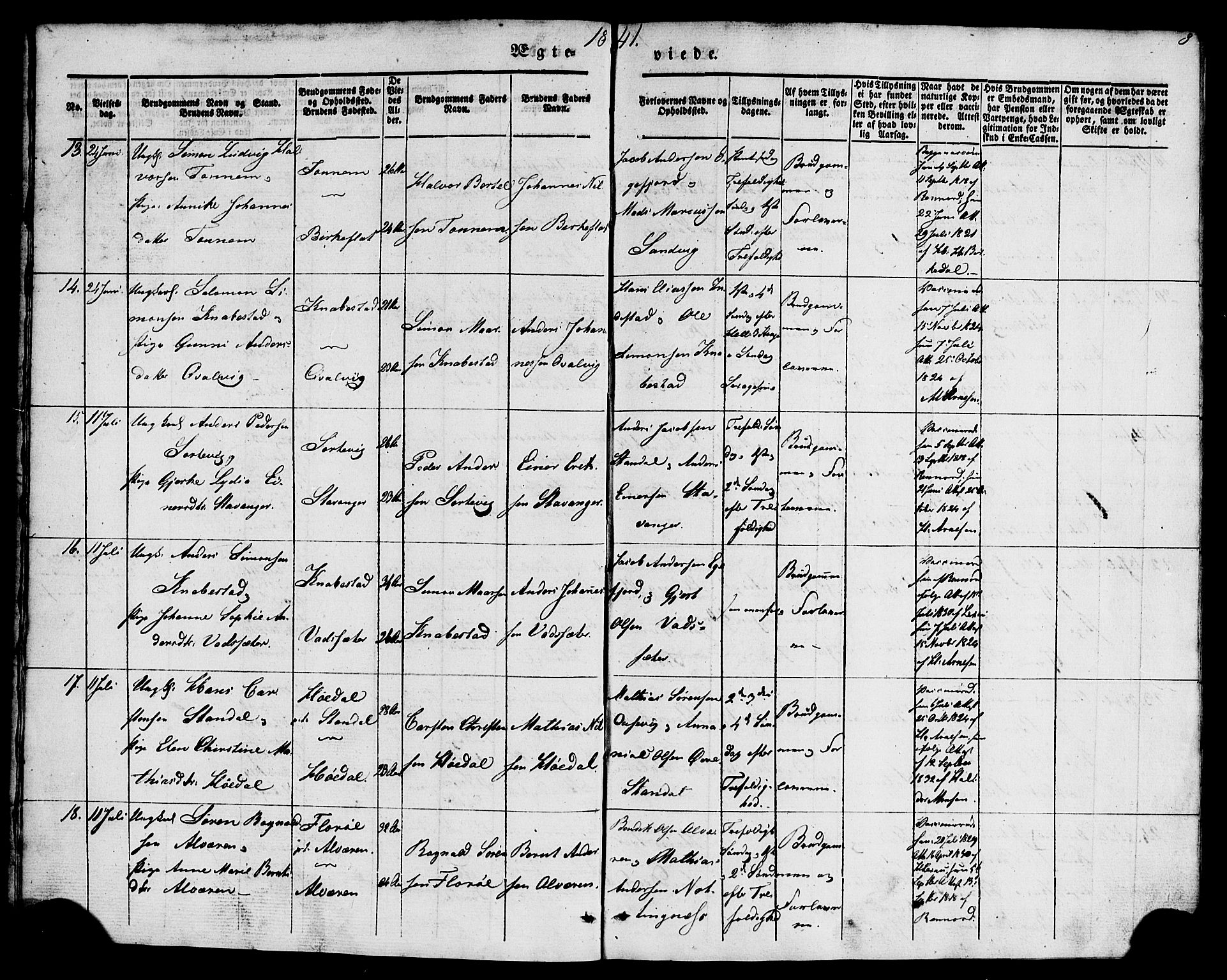 Kinn sokneprestembete, AV/SAB-A-80801/H/Haa/Haaa/L0009: Parish register (official) no. A 9, 1841-1852, p. 3