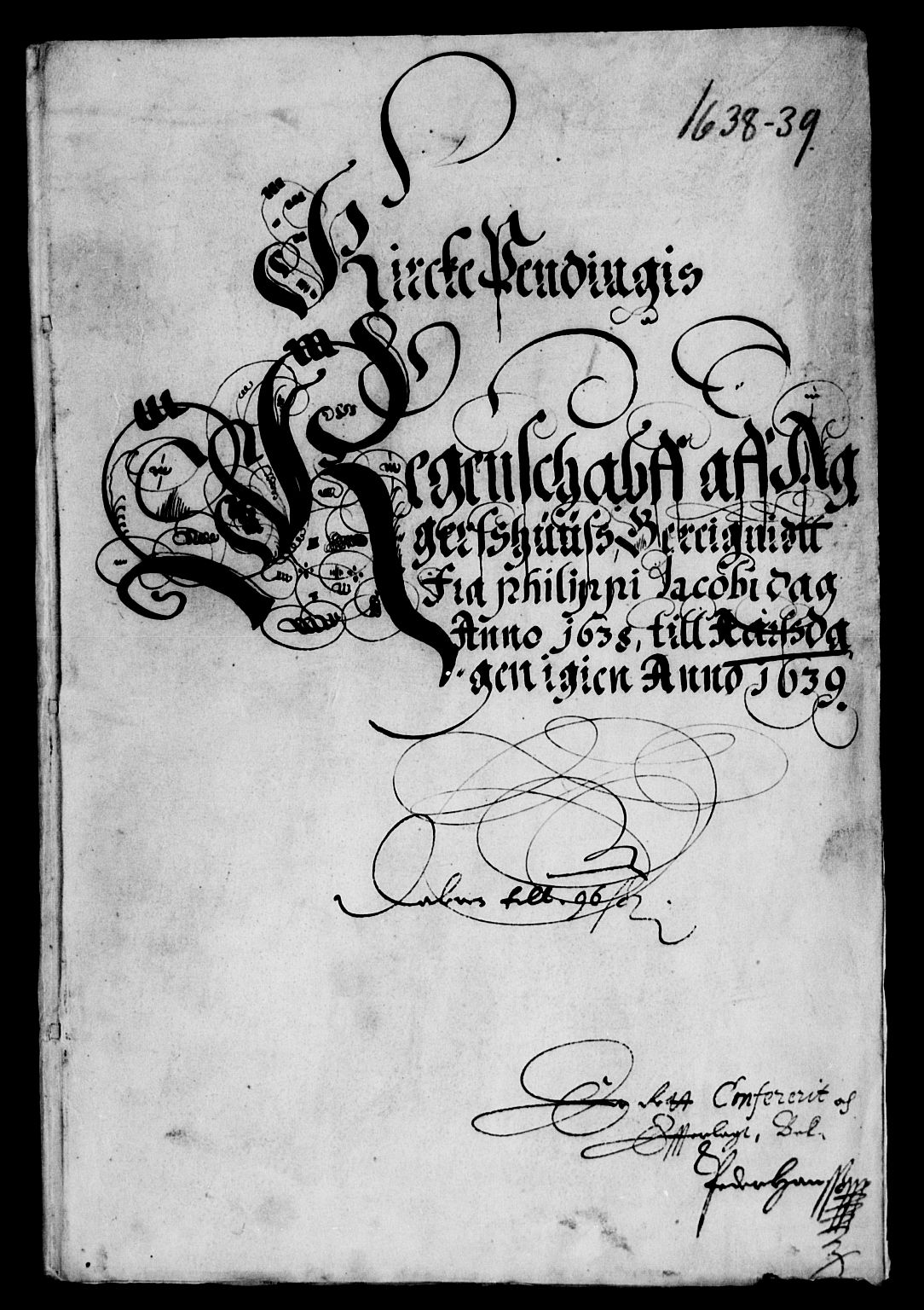 Rentekammeret inntil 1814, Reviderte regnskaper, Lensregnskaper, AV/RA-EA-5023/R/Rb/Rba/L0144: Akershus len, 1638-1640