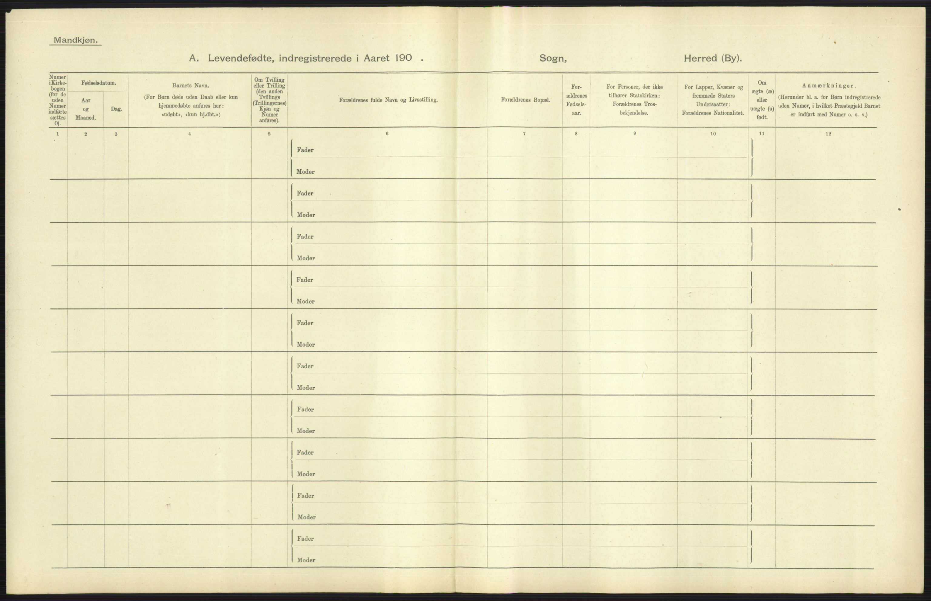 Statistisk sentralbyrå, Sosiodemografiske emner, Befolkning, AV/RA-S-2228/D/Df/Dfa/Dfaa/L0016: Romsdal amt: Fødte, gifte, døde., 1903, p. 71