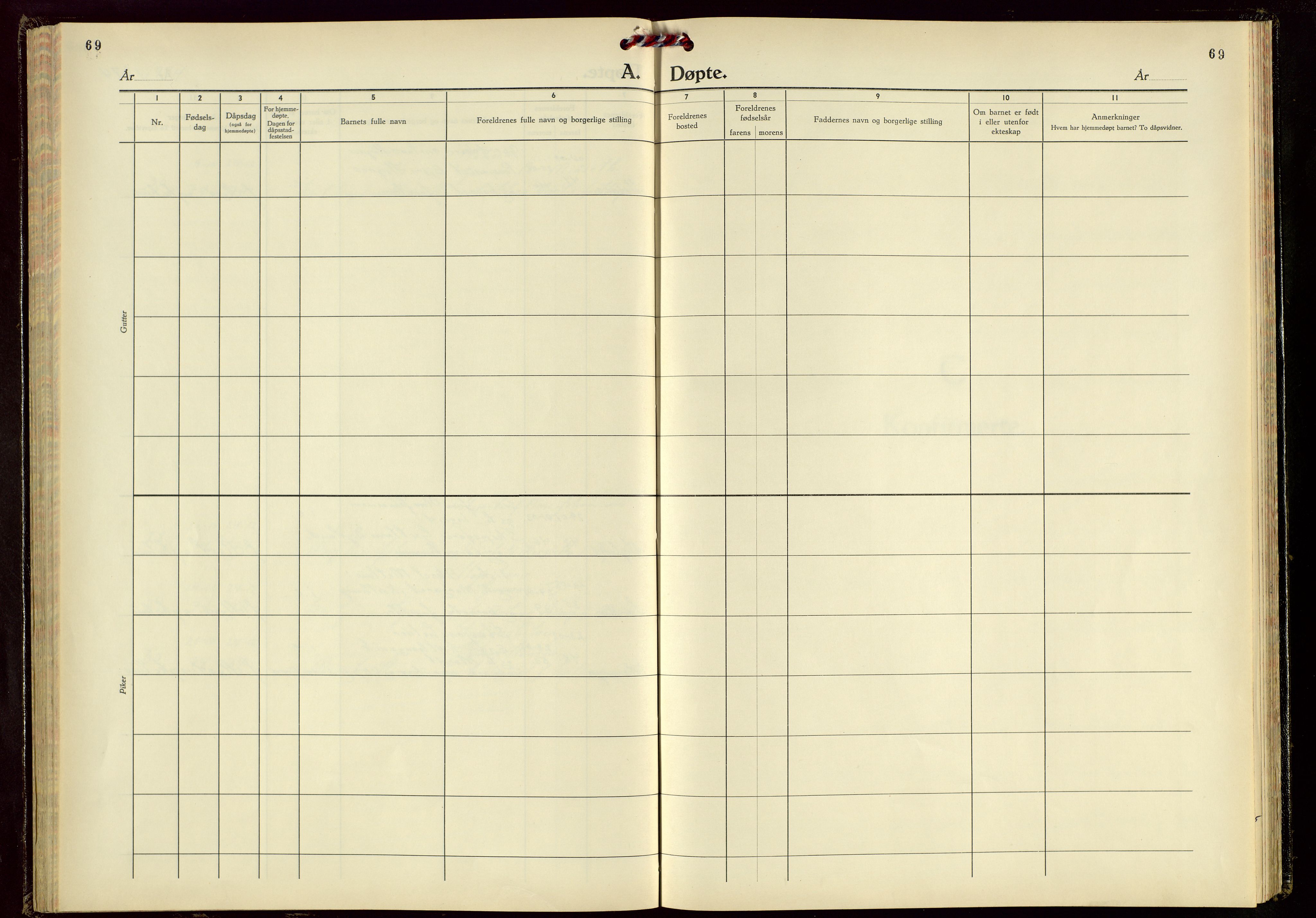 Skudenes sokneprestkontor, AV/SAST-A -101849/H/Ha/Hab/L0017: Parish register (copy) no. B 17, 1965-1974, p. 69