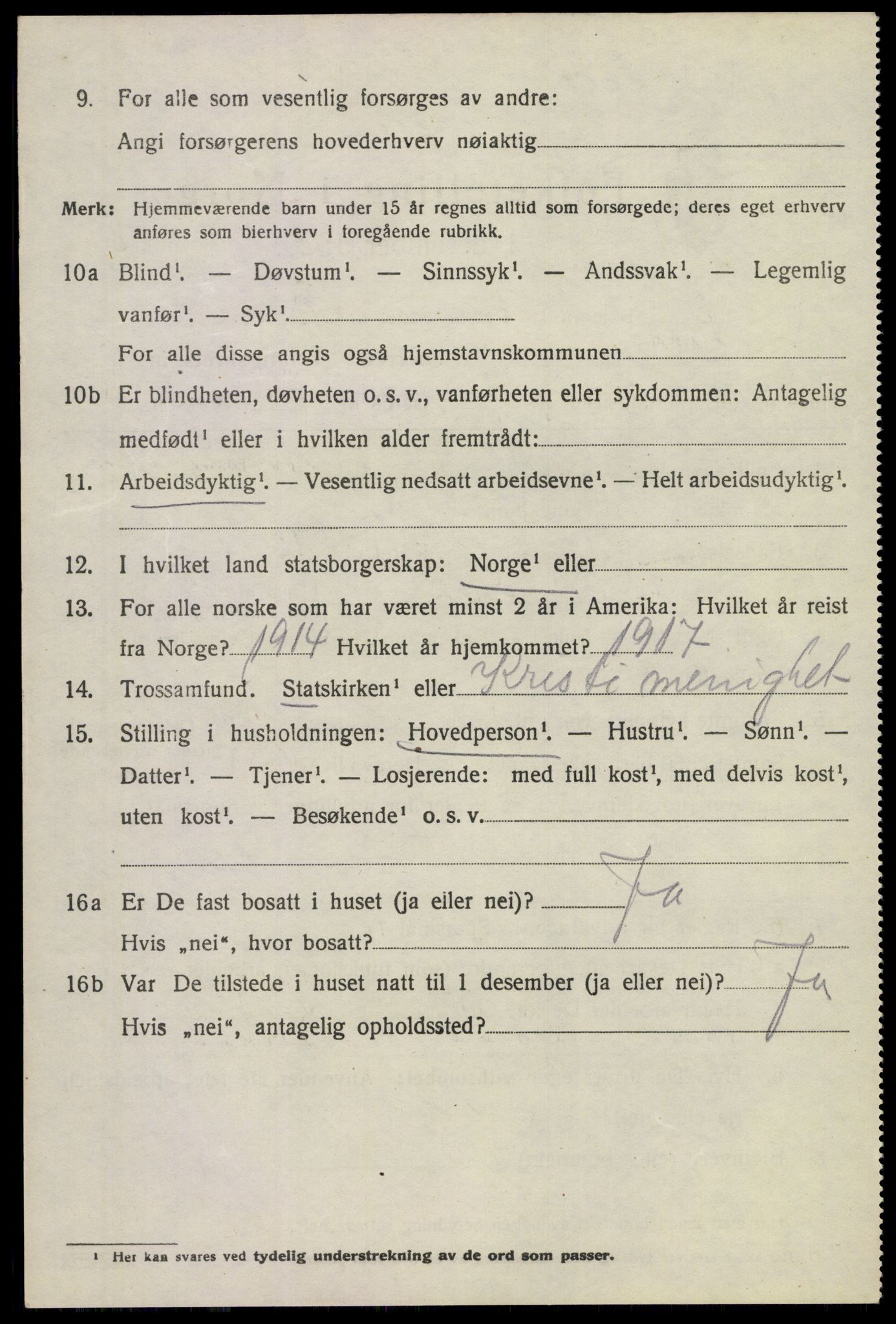 SAKO, 1920 census for Lier, 1920, p. 10591