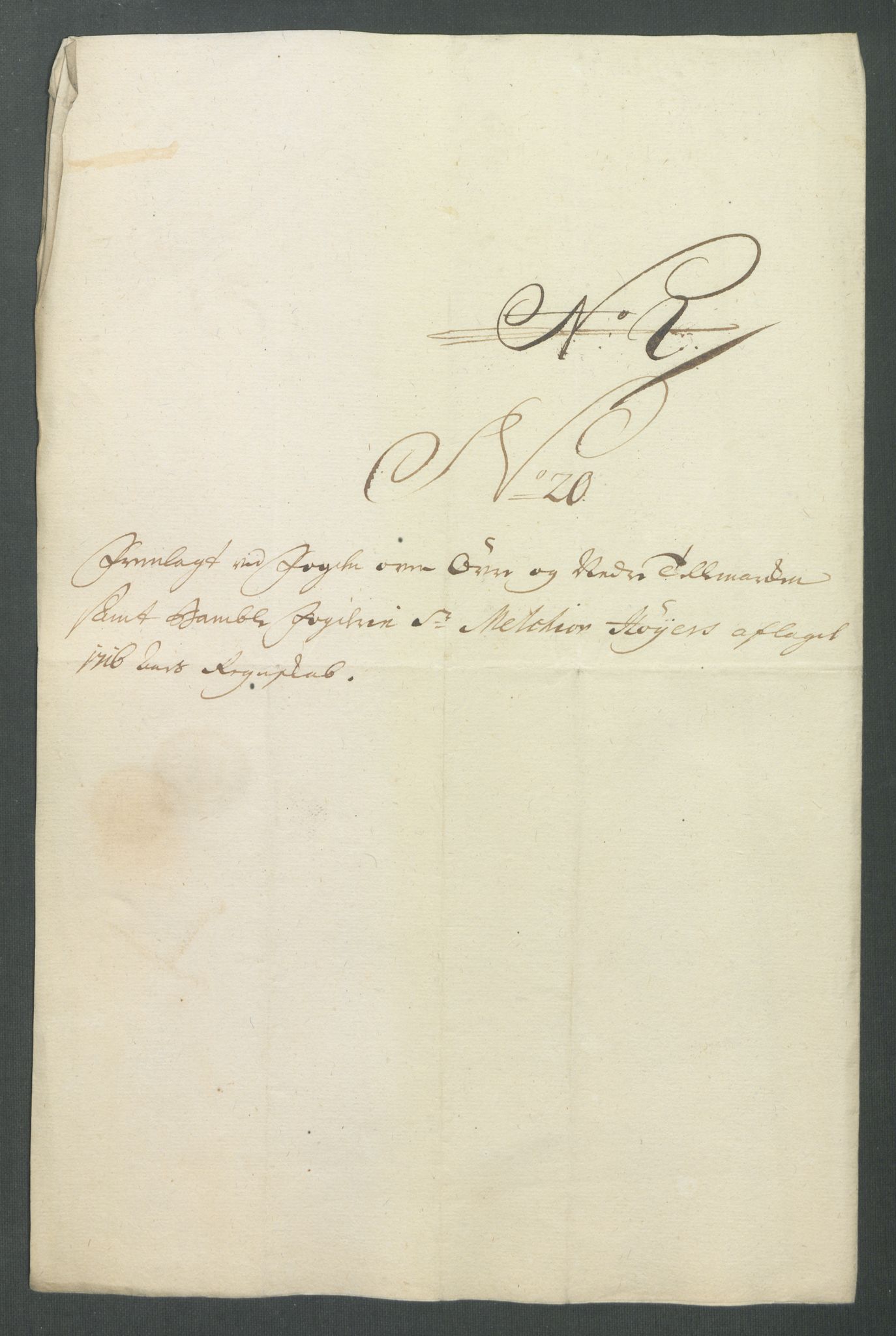 Rentekammeret inntil 1814, Reviderte regnskaper, Fogderegnskap, AV/RA-EA-4092/R36/L2128: Fogderegnskap Øvre og Nedre Telemark og Bamble, 1716, p. 287