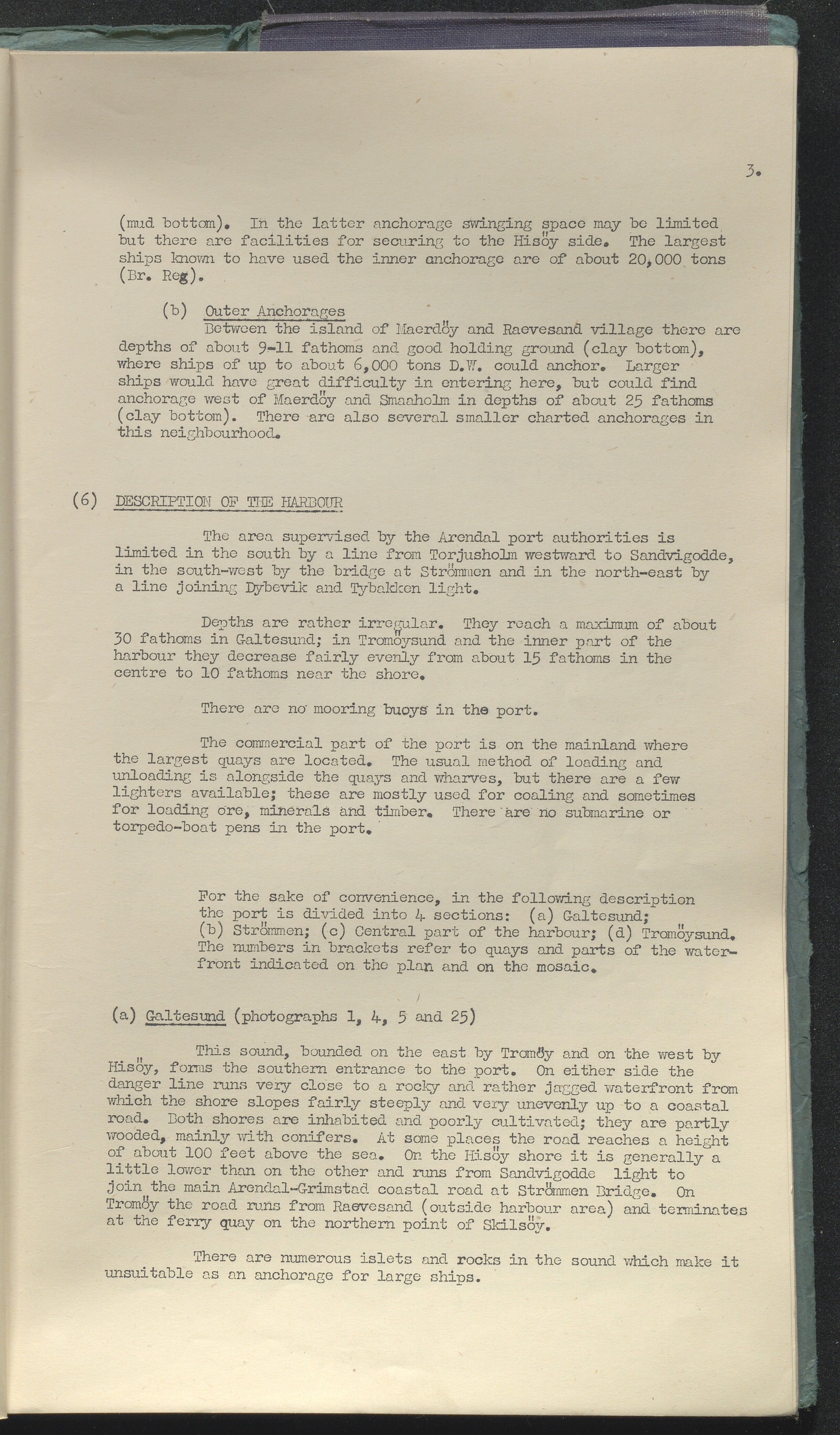 Inter-Services Topographic Department, AAKS/PA-3083/F/L0001: Arendal Port and Town, 1944, p. 3