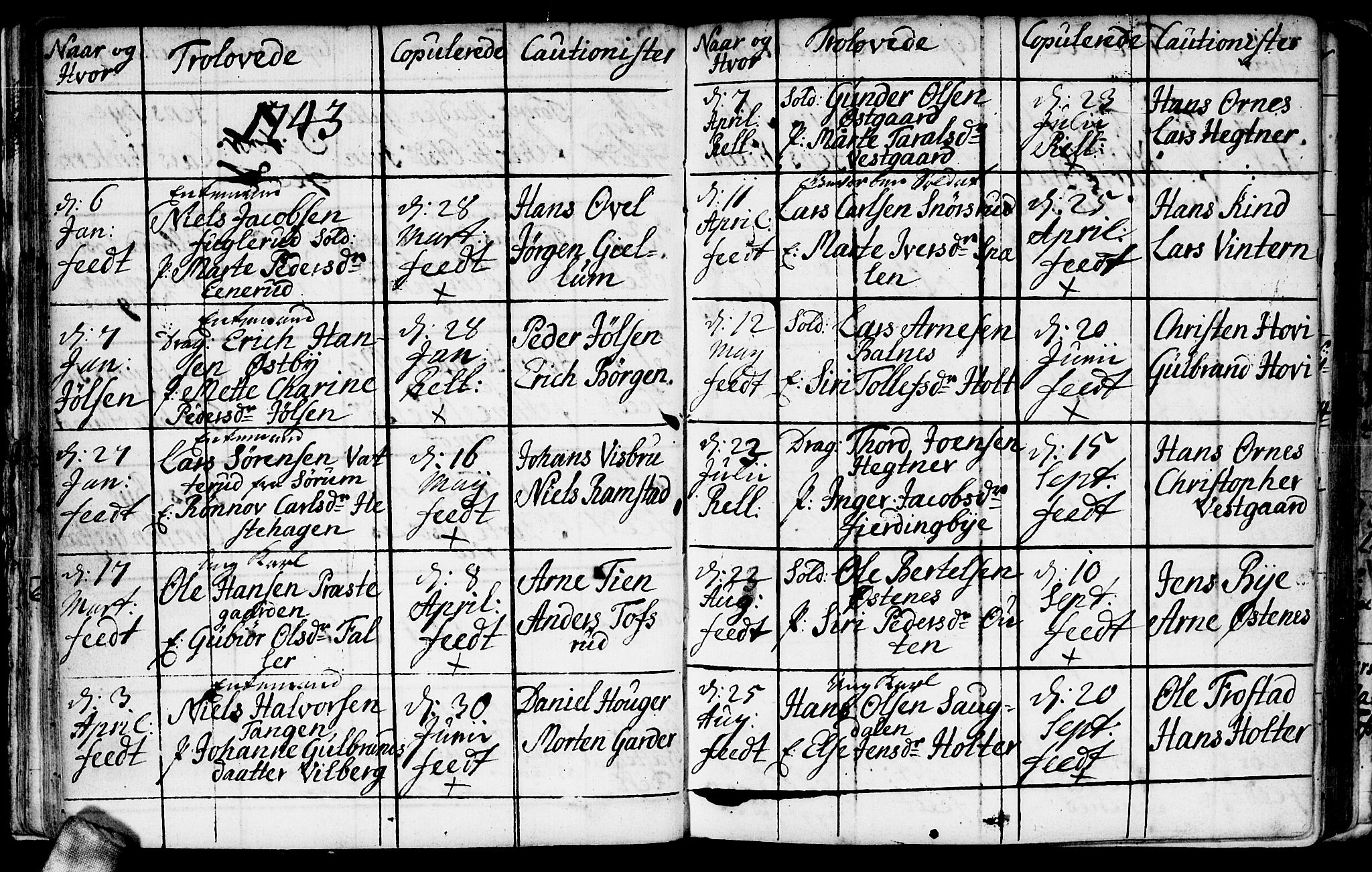 Fet prestekontor Kirkebøker, AV/SAO-A-10370a/F/Fa/L0001: Parish register (official) no. I 1, 1716-1751, p. 34