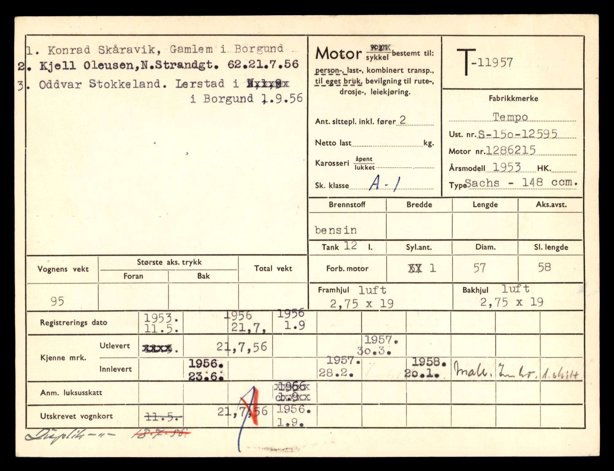 Møre og Romsdal vegkontor - Ålesund trafikkstasjon, AV/SAT-A-4099/F/Fe/L0031: Registreringskort for kjøretøy T 11800 - T 11996, 1927-1998, p. 2651