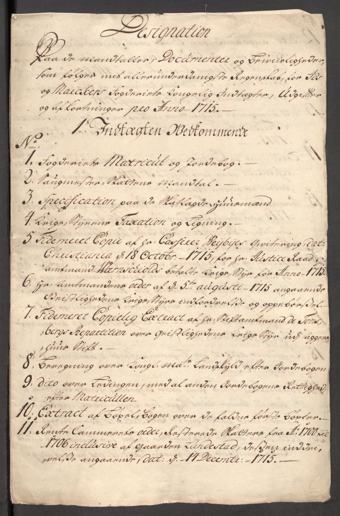 Rentekammeret inntil 1814, Reviderte regnskaper, Fogderegnskap, RA/EA-4092/R01/L0023: Fogderegnskap Idd og Marker, 1715-1716, p. 18