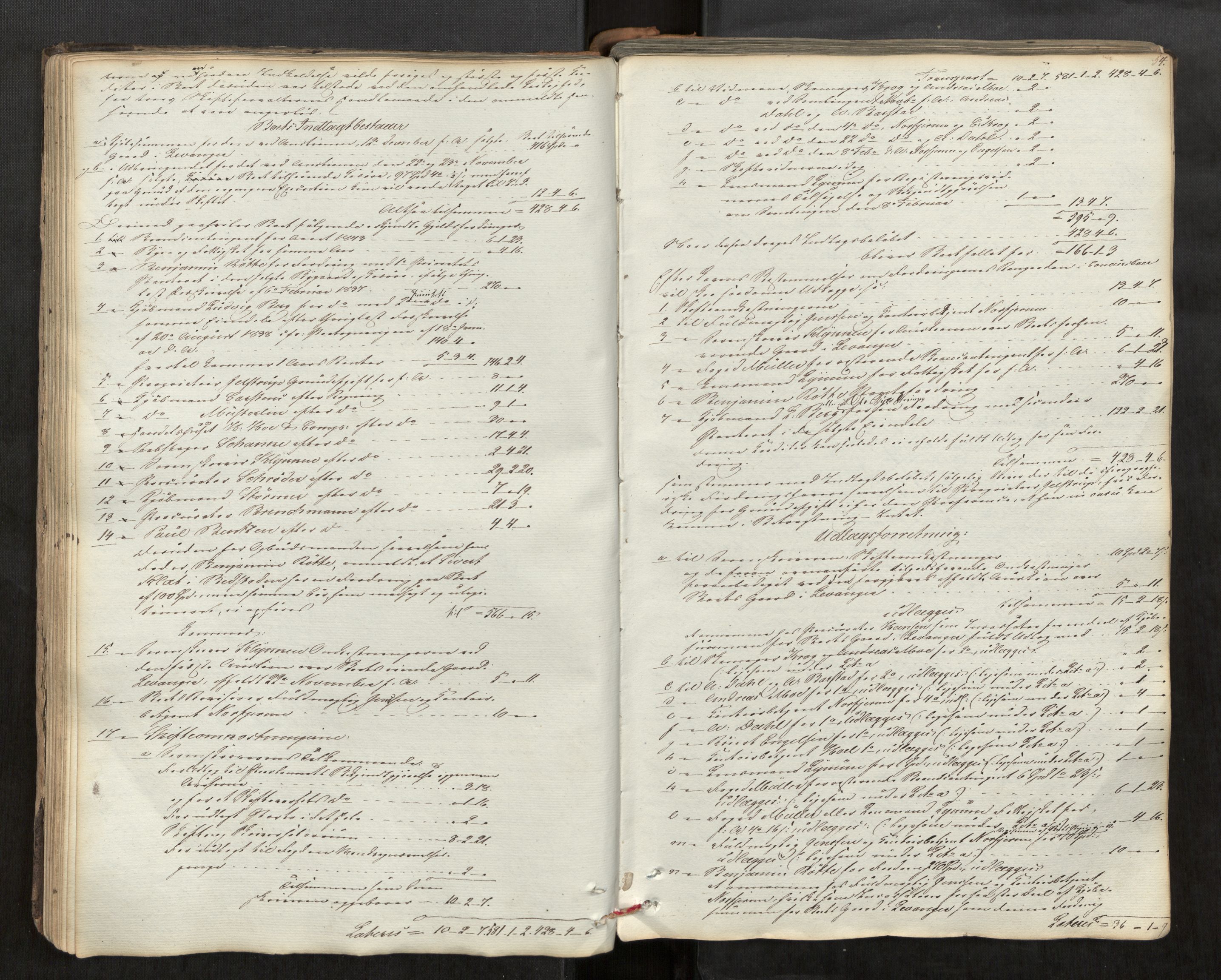 Stjør- og Verdal sorenskriveri, AV/SAT-A-4167/1/3/3A/L0060: Skifteprotokoll for Levanger, 1839-1871, p. 54