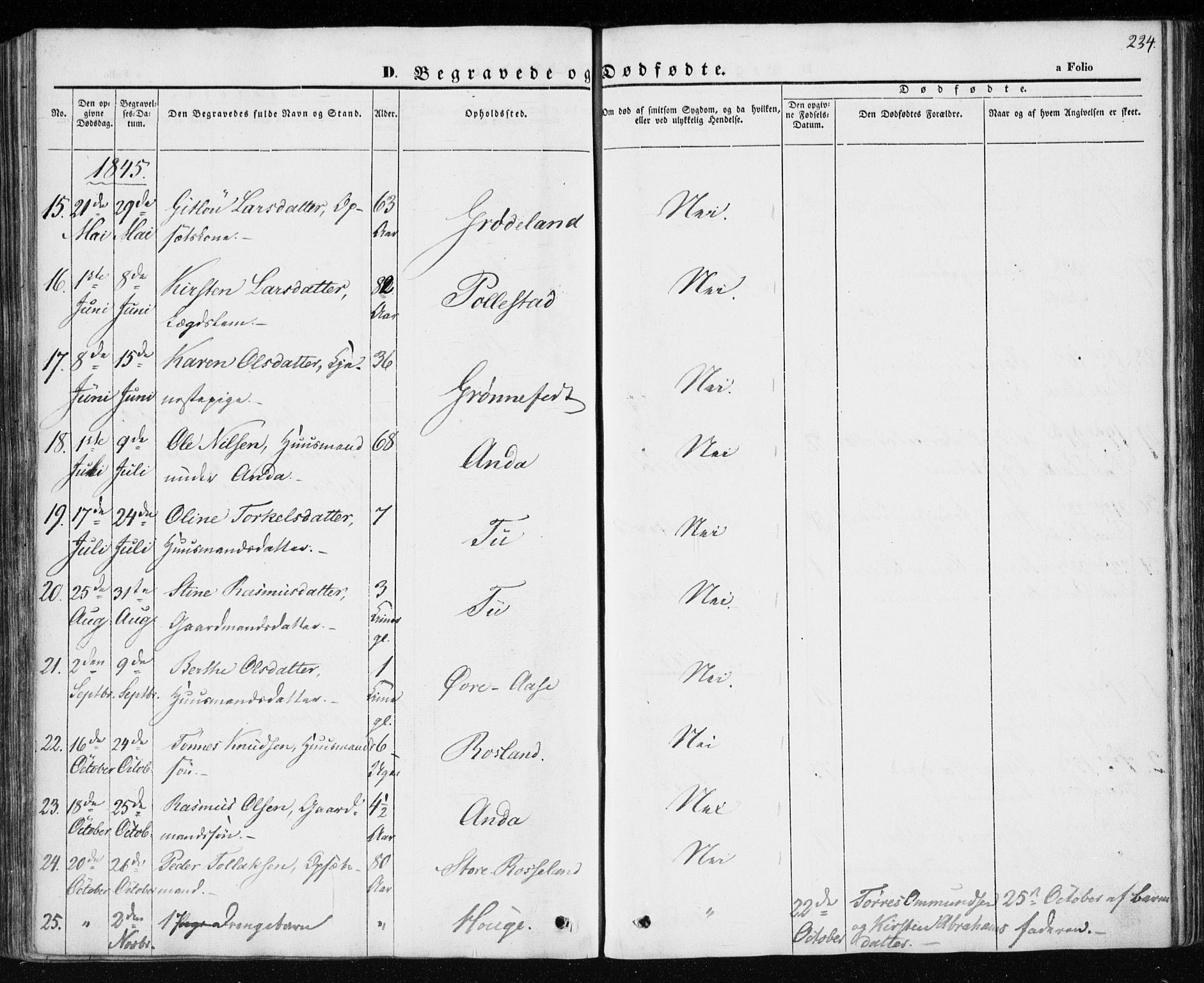 Klepp sokneprestkontor, AV/SAST-A-101803/001/3/30BA/L0004: Parish register (official) no. A 4, 1842-1852, p. 234