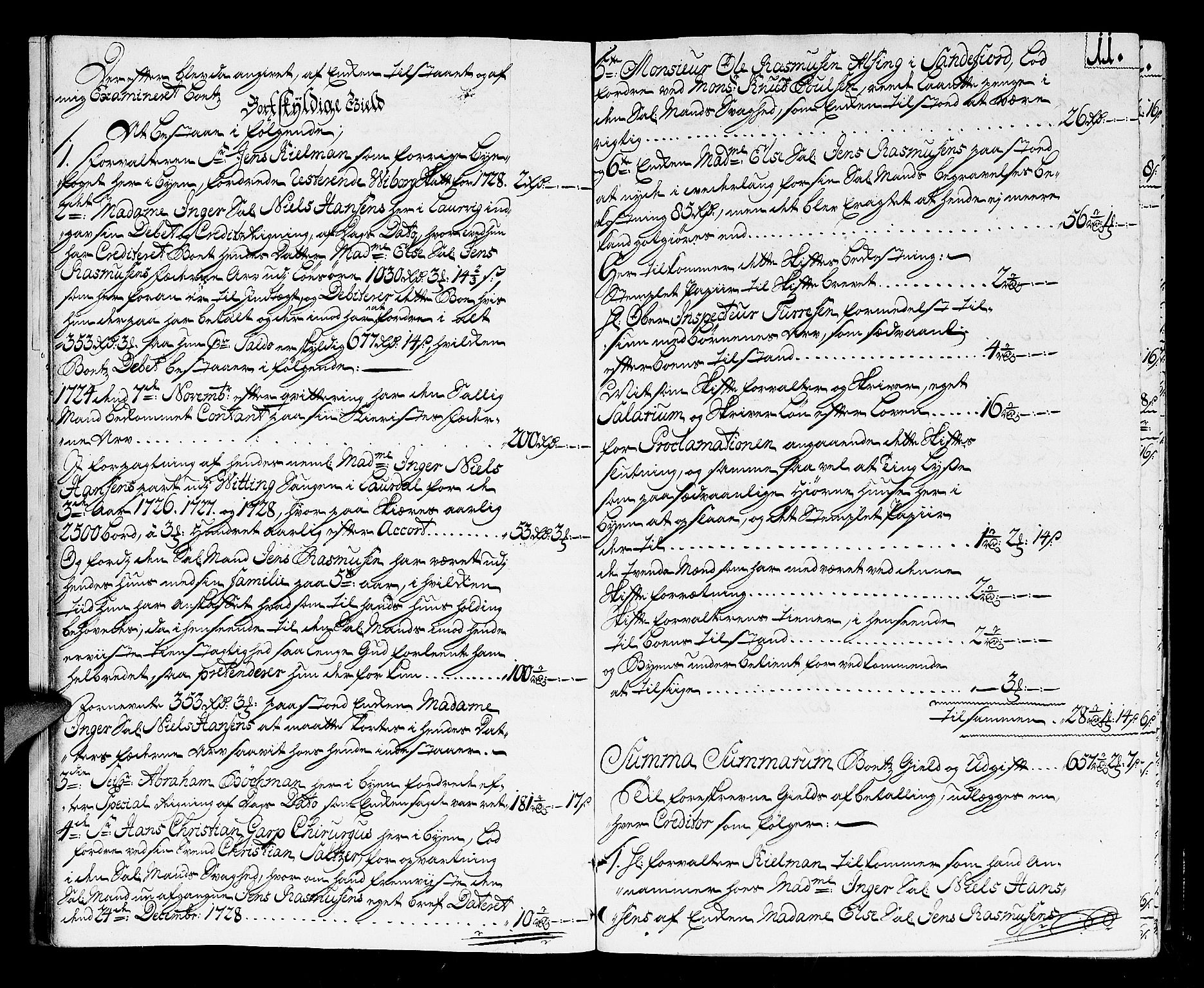 Larvik byfogd, AV/SAKO-A-218/H/Hb/Hba/L0007: Skifteprotokoll, 1729-1736, p. 10b-11a
