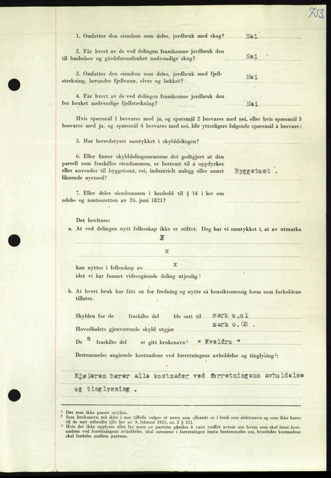 Nordmøre sorenskriveri, AV/SAT-A-4132/1/2/2Ca: Mortgage book no. A106, 1947-1947, Diary no: : 2622/1947