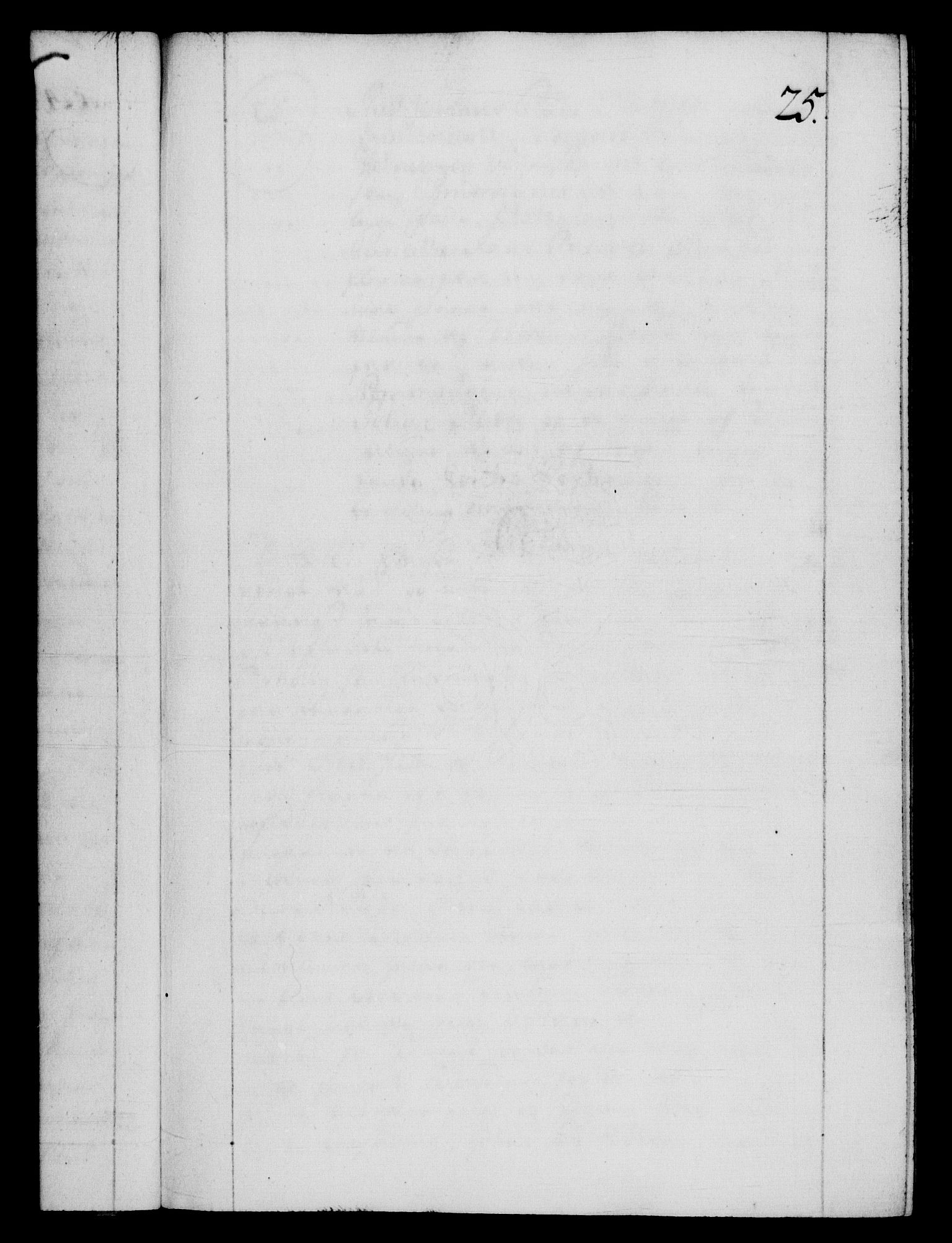 Danske Kanselli 1572-1799, AV/RA-EA-3023/F/Fc/Fca/Fcab/L0026: Norske tegnelser, 1734-1735, p. 25a