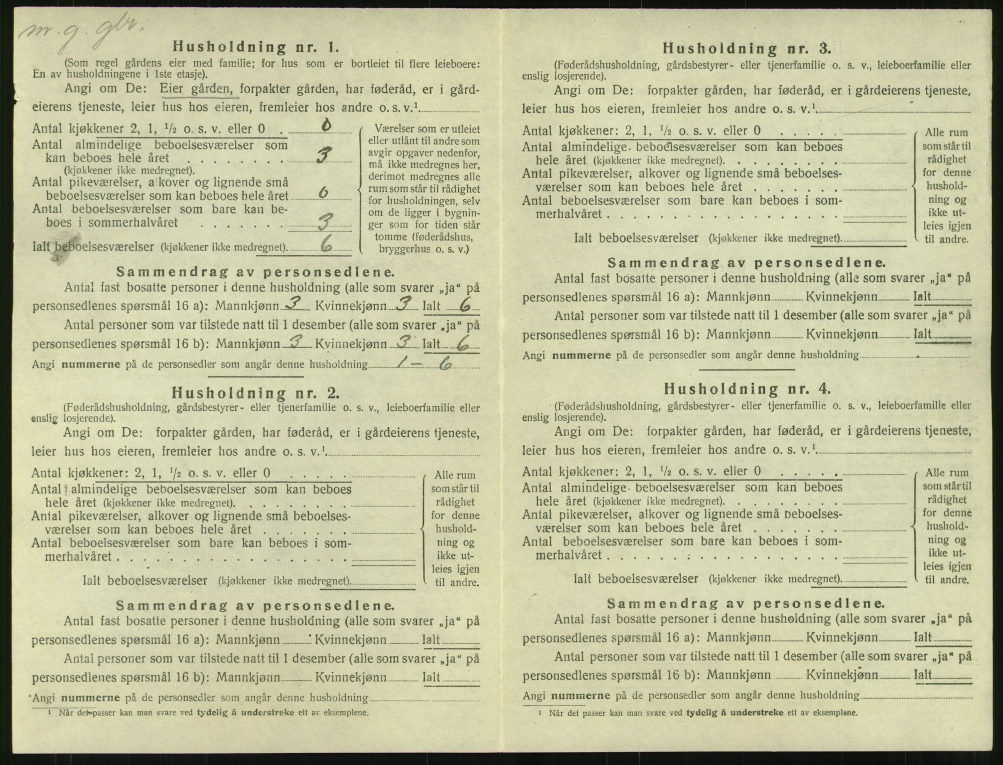 SAT, 1920 census for Surnadal, 1920, p. 302