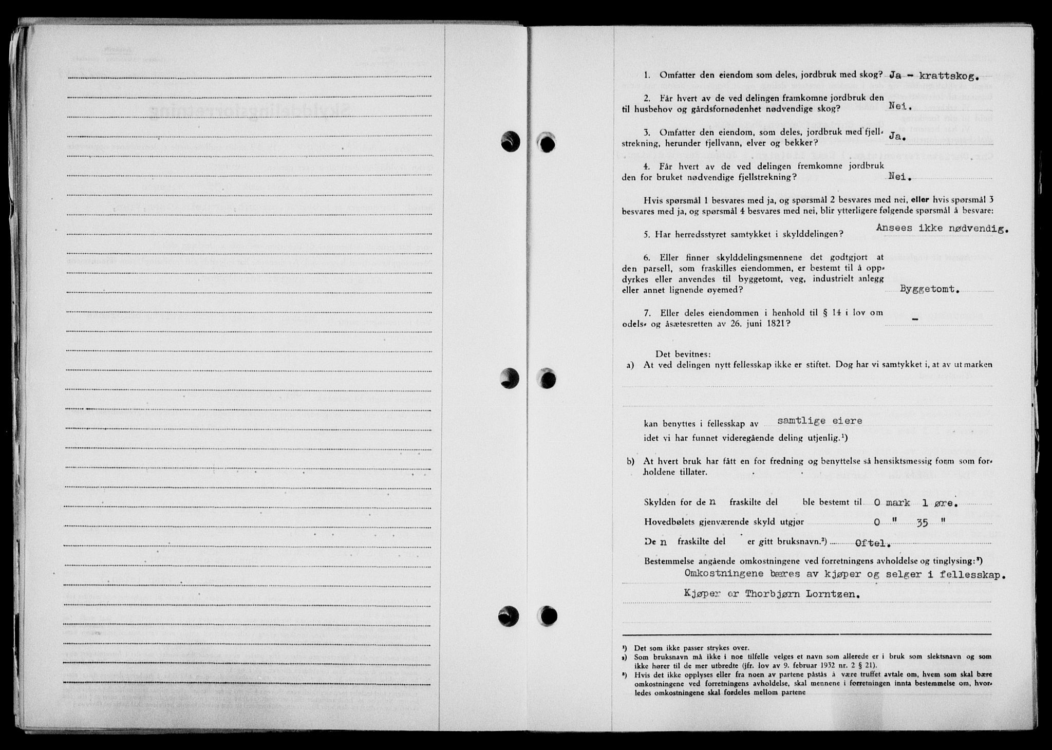 Lofoten sorenskriveri, SAT/A-0017/1/2/2C/L0021a: Mortgage book no. 21a, 1949-1949, Diary no: : 2022/1949