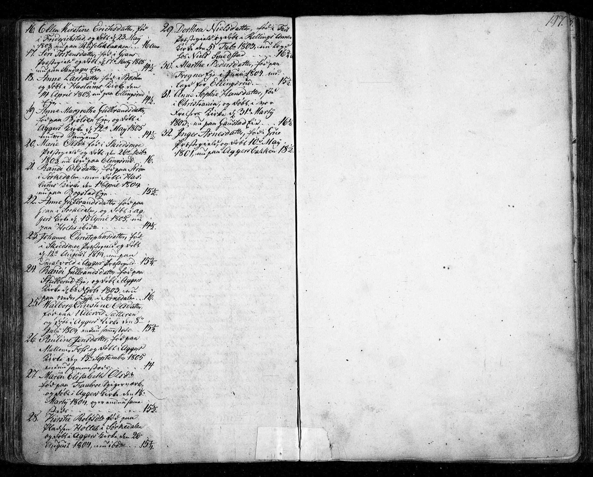 Aker prestekontor kirkebøker, SAO/A-10861/F/L0011: Parish register (official) no. 11, 1810-1819, p. 197