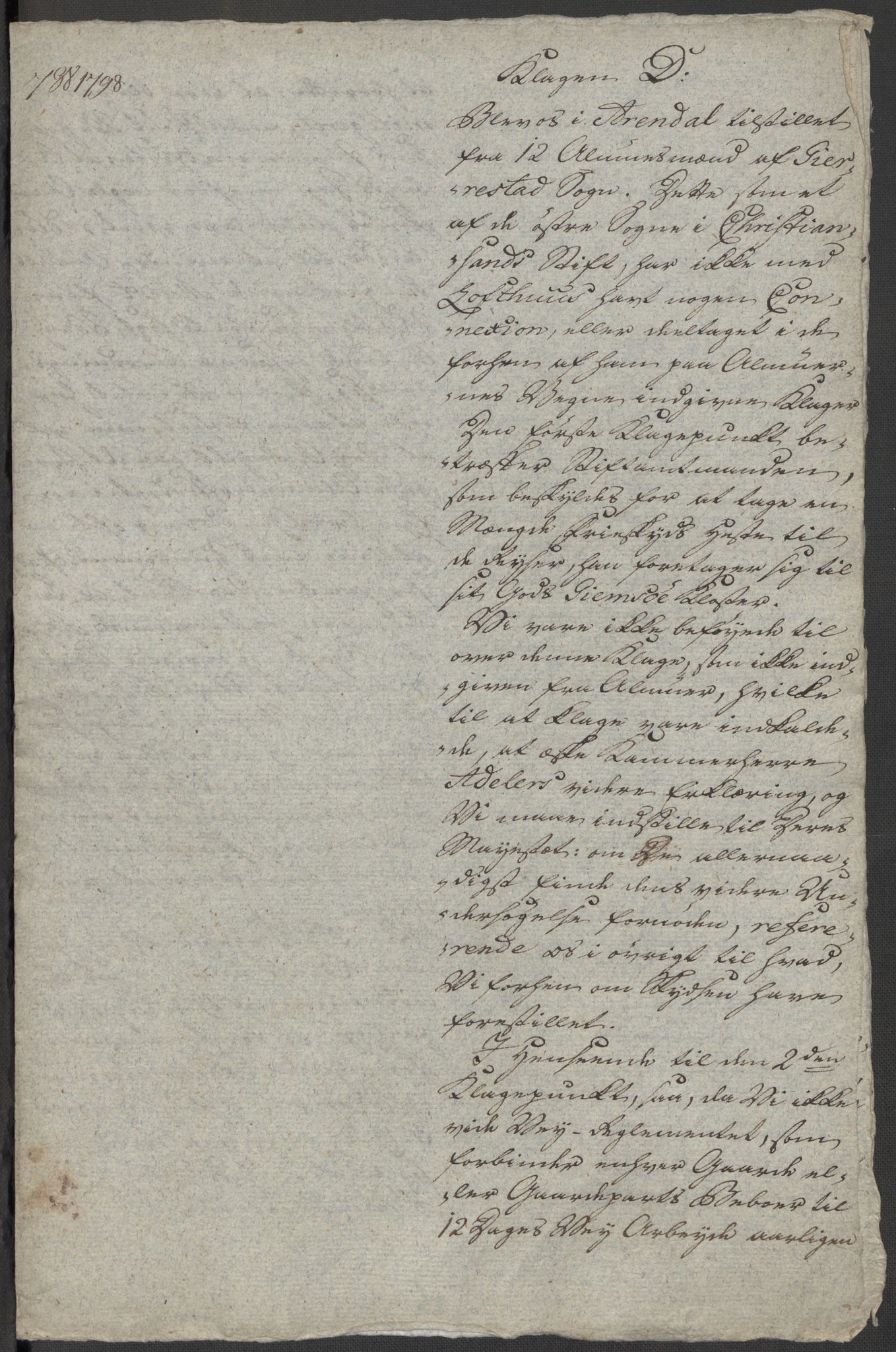 Danske Kanselli, Skapsaker, AV/RA-EA-4061/F/L0102: Skap 16, pakke 7 VIII, 1787-1800, p. 300