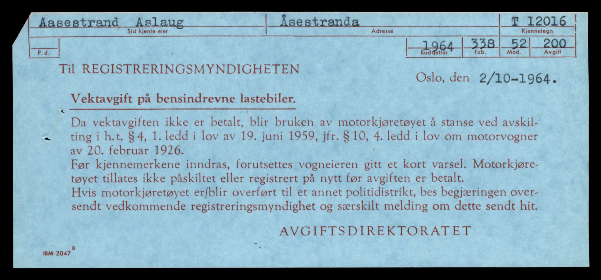 Møre og Romsdal vegkontor - Ålesund trafikkstasjon, AV/SAT-A-4099/F/Fe/L0032: Registreringskort for kjøretøy T 11997 - T 12149, 1927-1998, p. 603