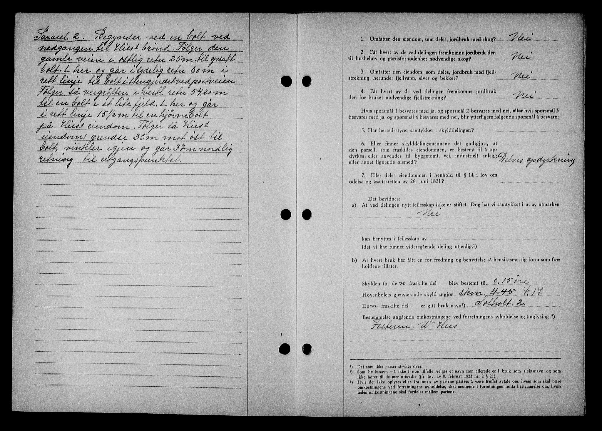 Nedenes sorenskriveri, AV/SAK-1221-0006/G/Gb/Gba/L0051: Mortgage book no. A-V, 1943-1944, Diary no: : 402/1944